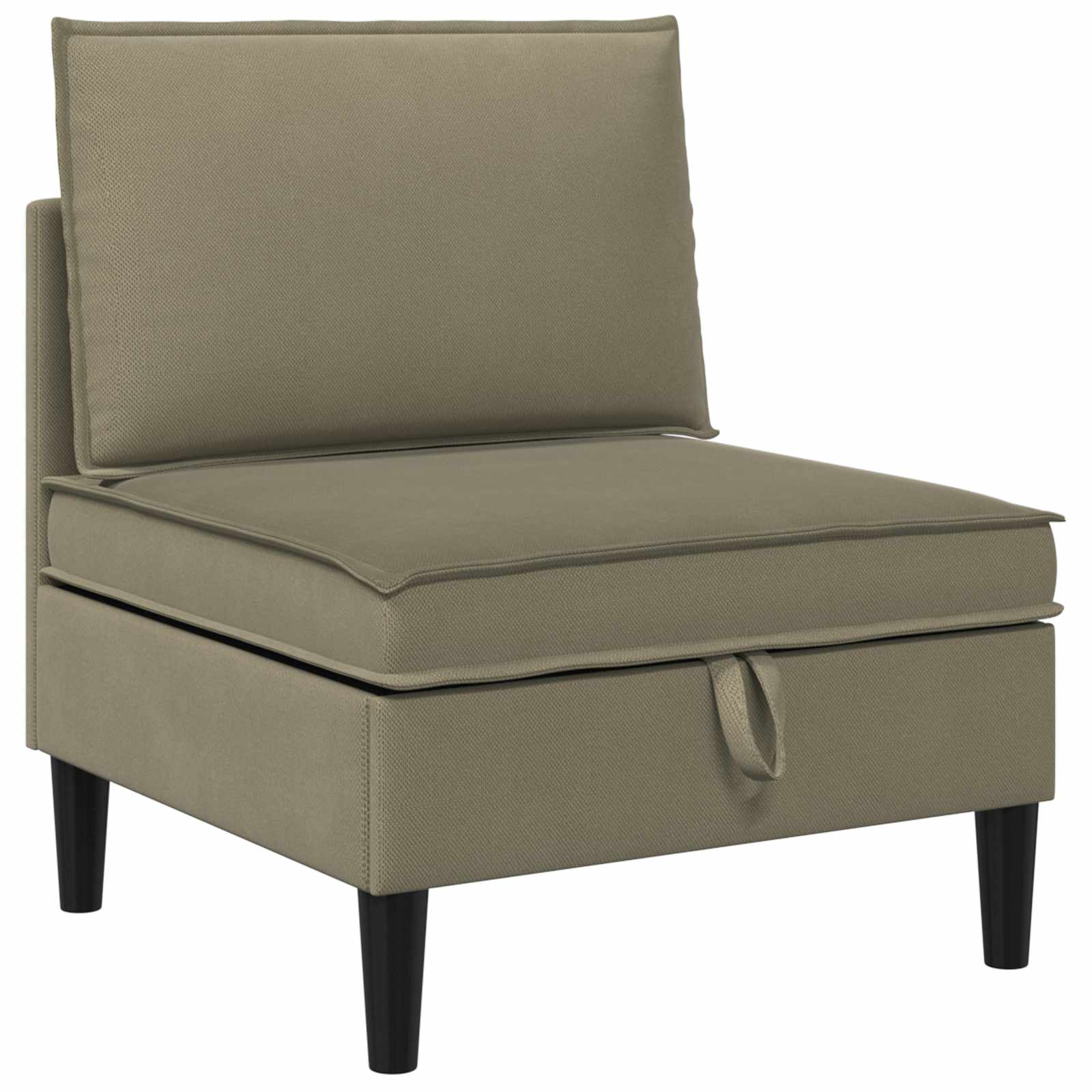 Nappali bútor szett 3 pcs khaki szövet
