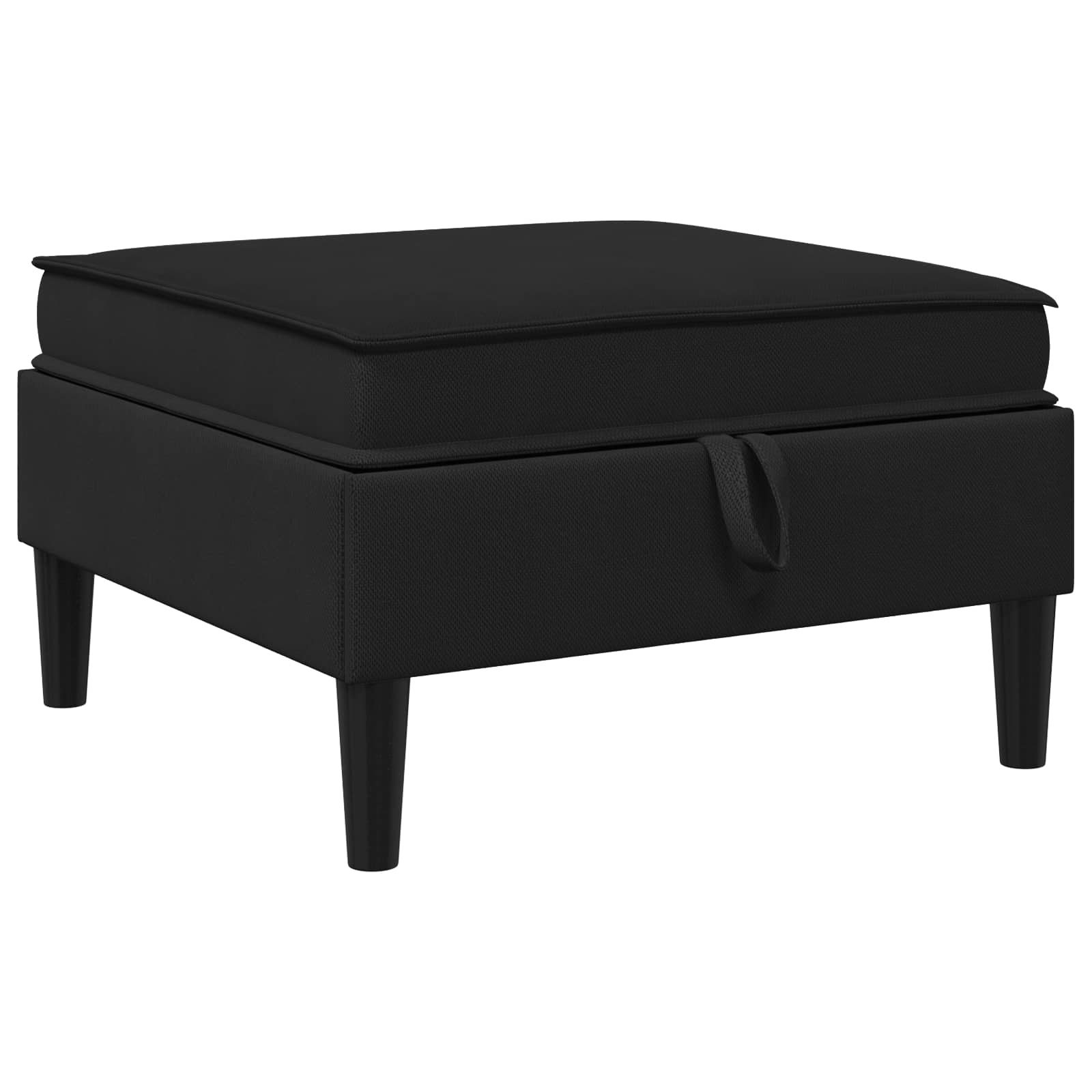 Nappali bútor szett 6 pcs fekete szövet