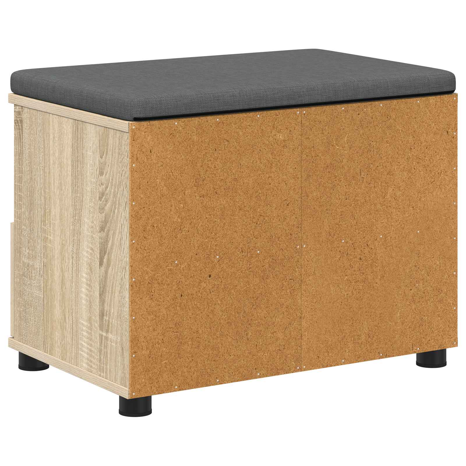 Előtér pad párnával fiókkal sonoma tölgy 60 x 38 x 46 cm