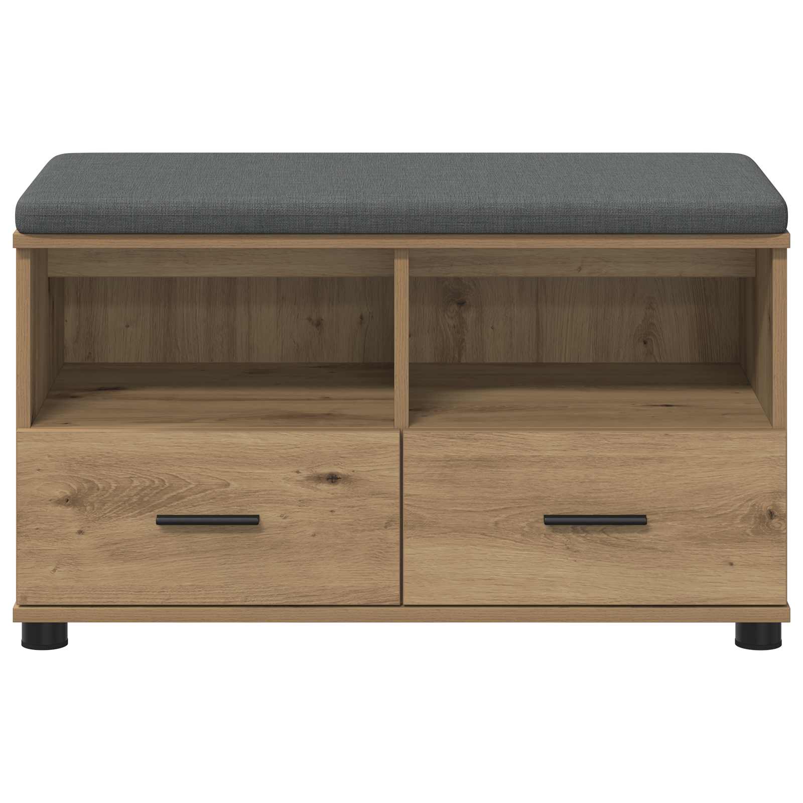 Előtér pad párnával fiókkal artisan tölgy 80 x 38 x 46 cm