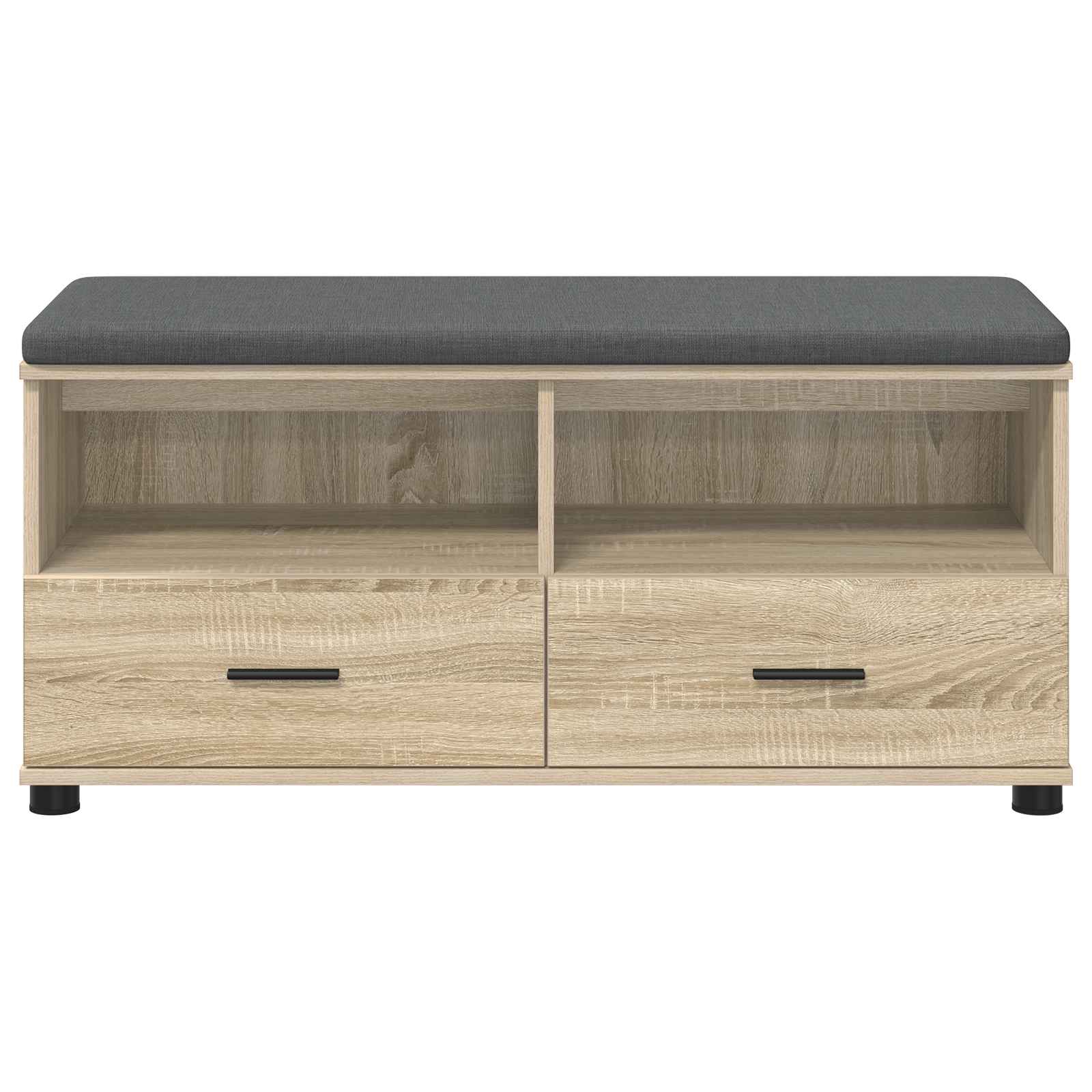 Előtér pad párnával fiókkal sonoma tölgy 100 x 38 x 46 cm