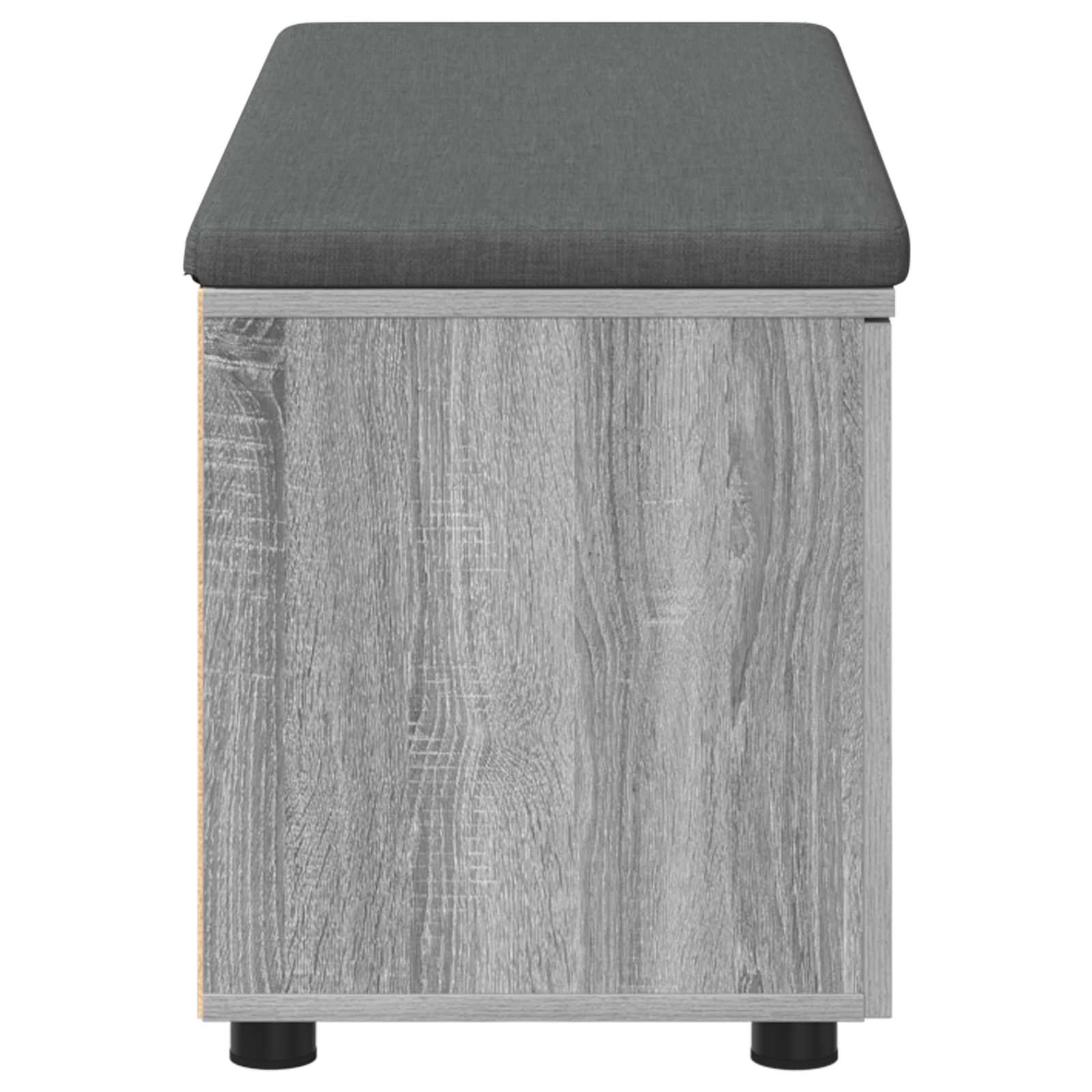 Előtér pad párnával tárolóval szürke sonoma 100 x 38 x 46 cm