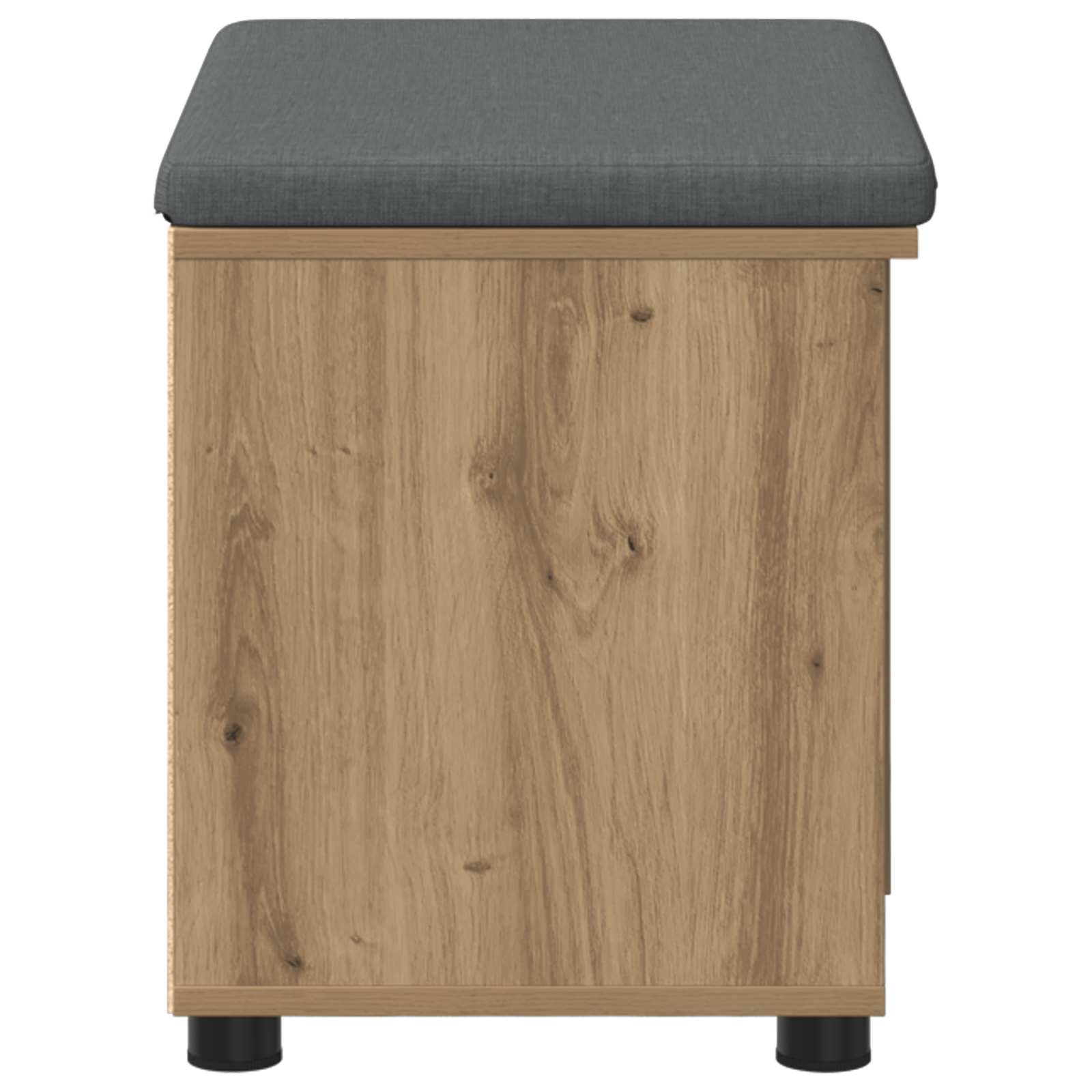 Előtér pad párnával egyszínű artisan tölgy 60 x 38 x 46 cm