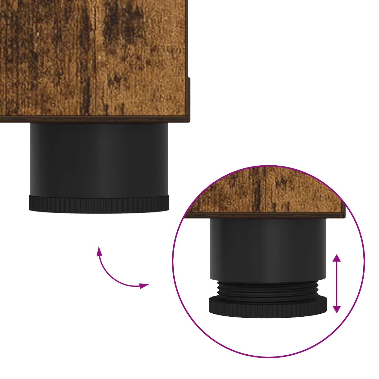 Előtér pad párnával egyszínű füstölt tölgy 100 x 38 x 46 cm