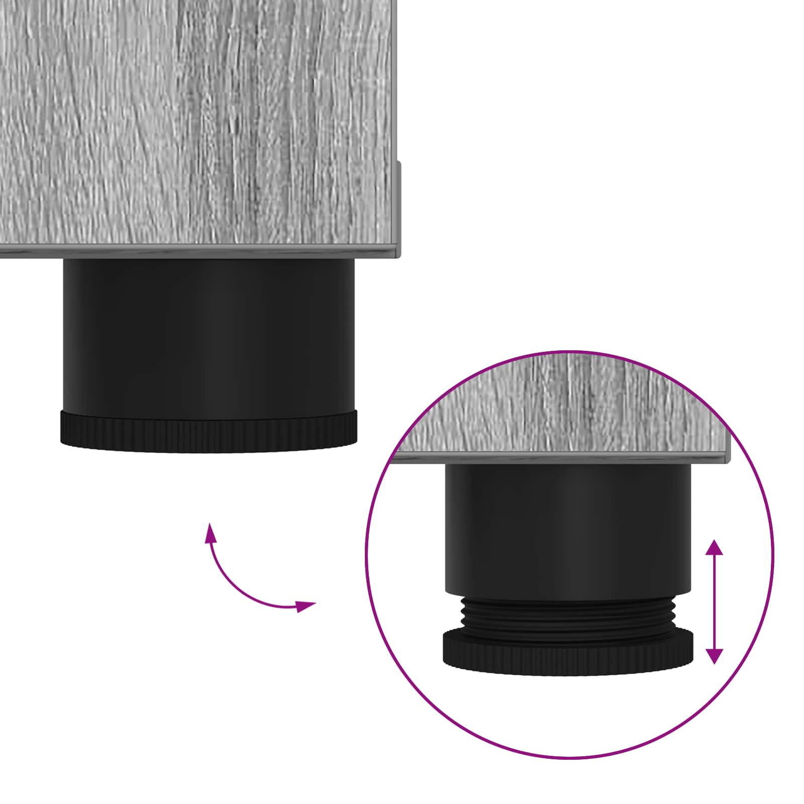 Előtér pad párnával egyszínű szürke sonoma 100 x 38 x 46 cm