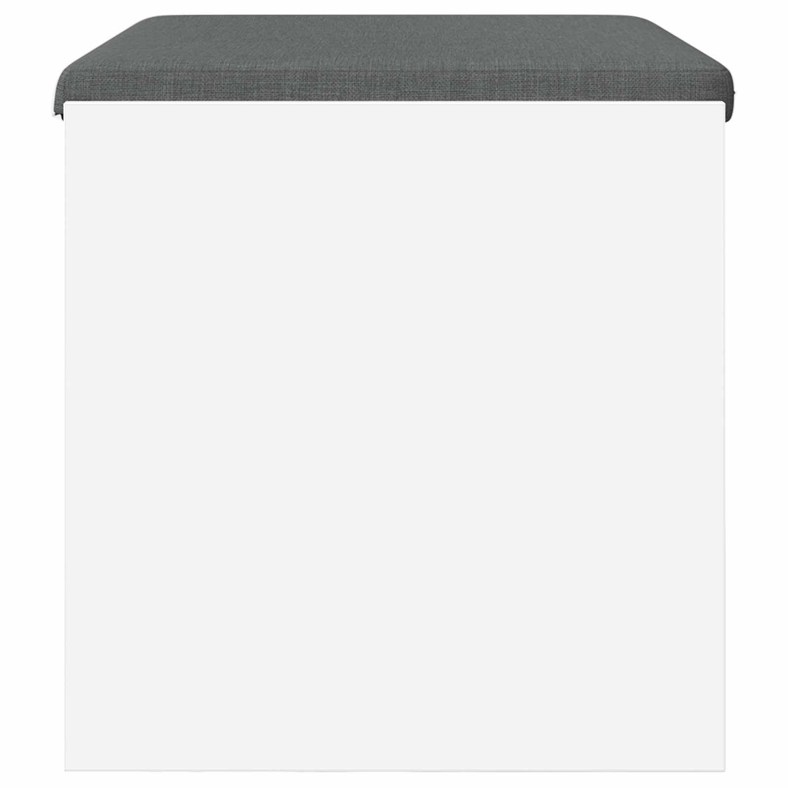 Előtér pad párnával fehér 60 x 38 x 46 cm