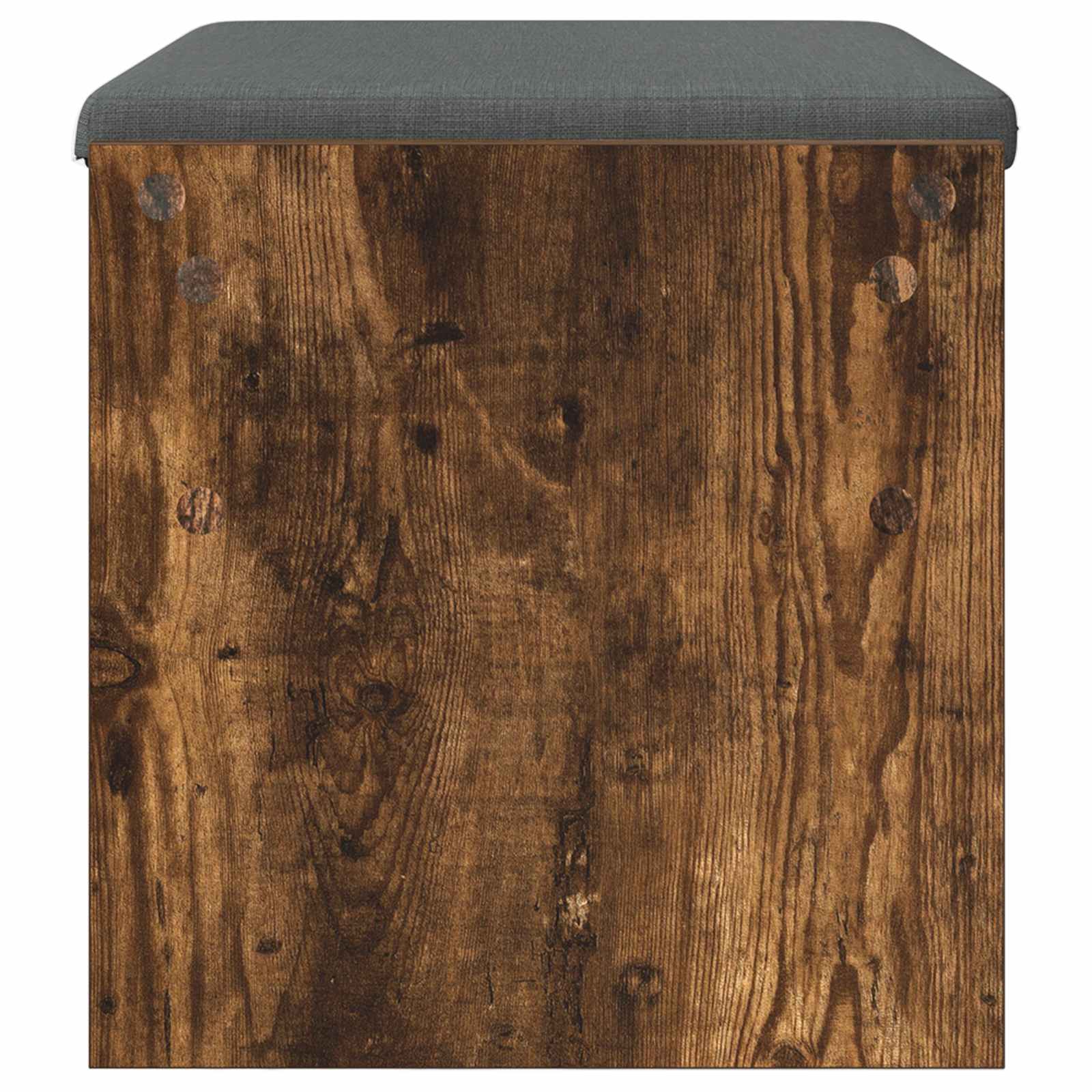 Előtér pad párnával füstölt tölgy 60 x 38 x 46 cm