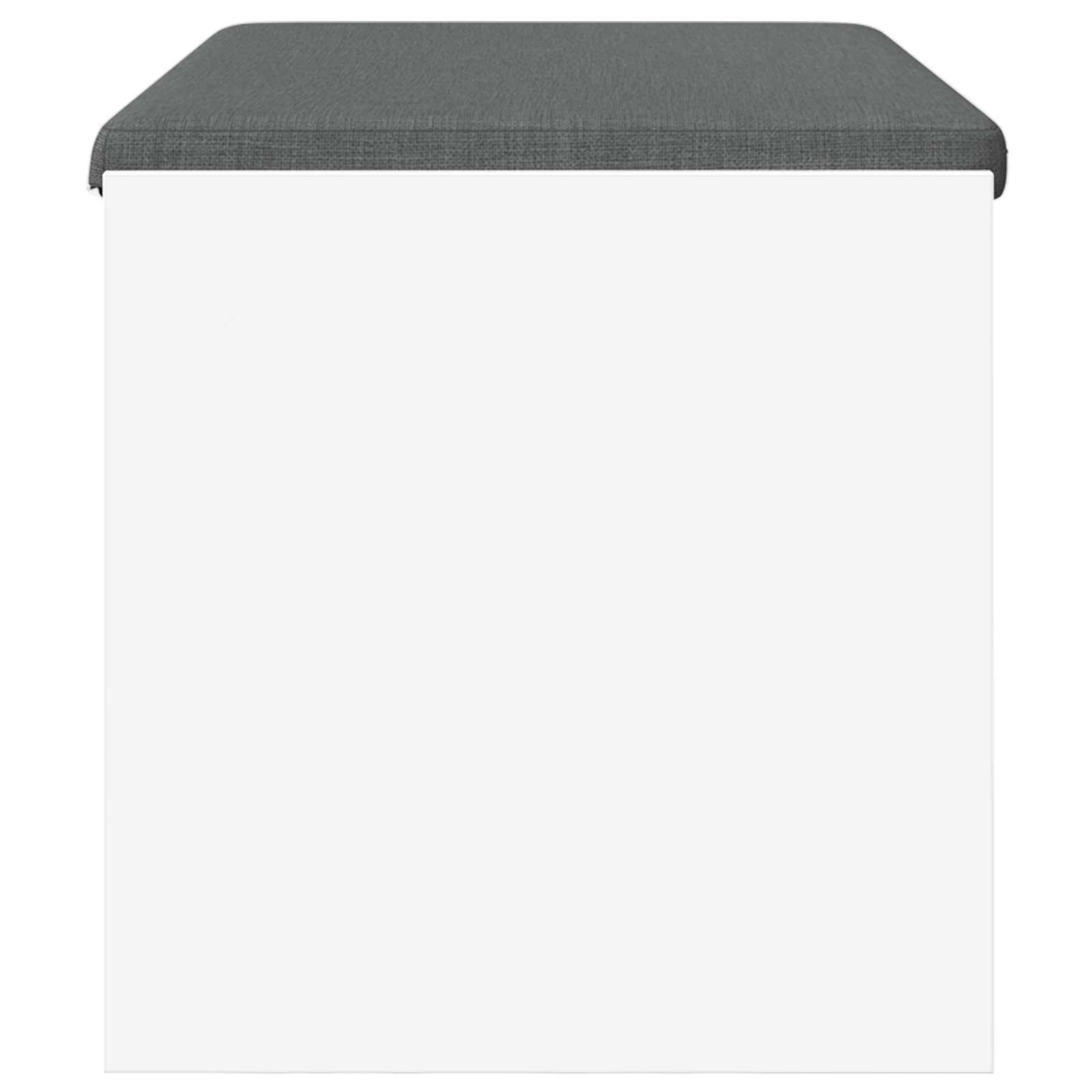 Előtér pad párnával fehér 80 x 38 x 46 cm