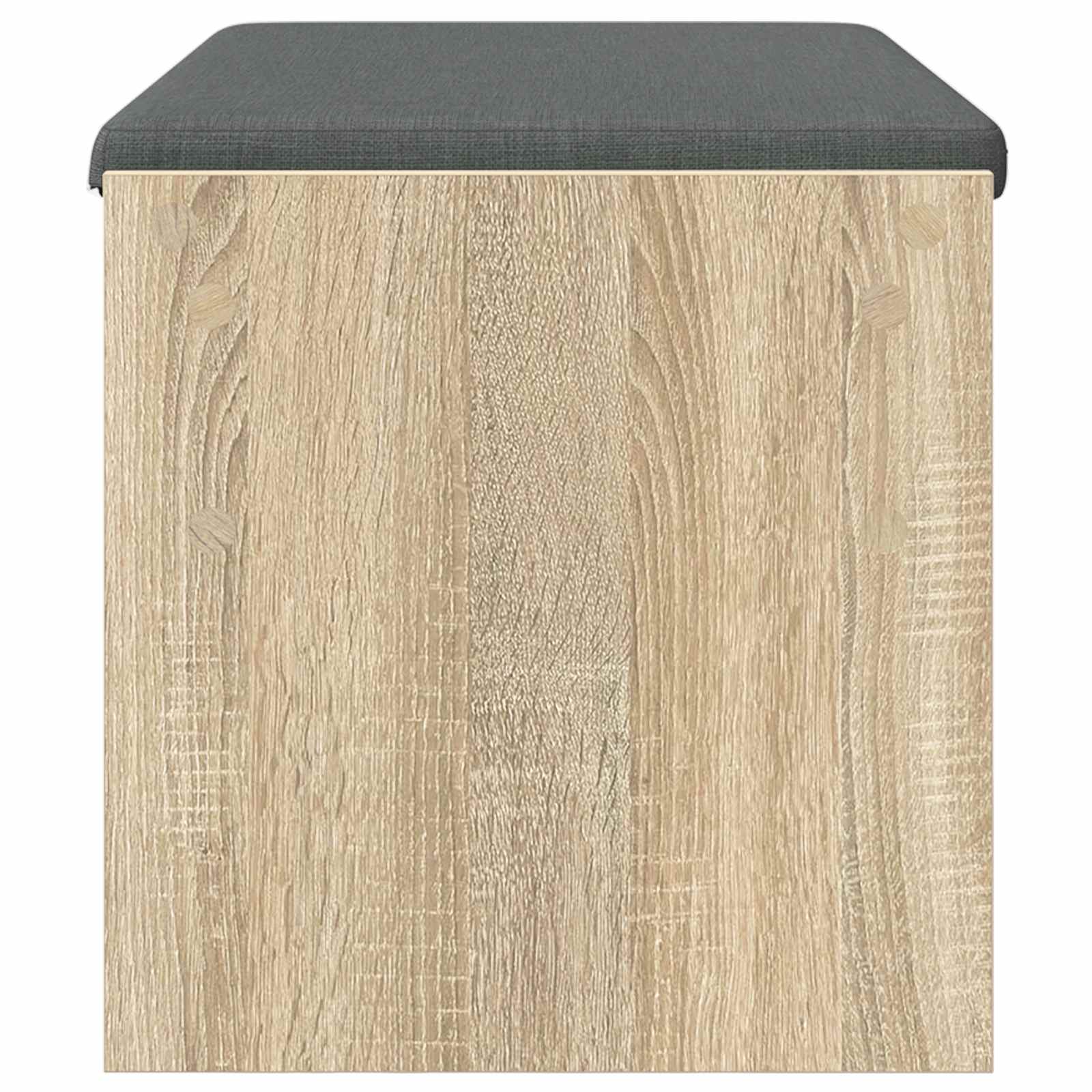 Előtér pad párnával sonoma tölgy 80 x 38 x 46 cm