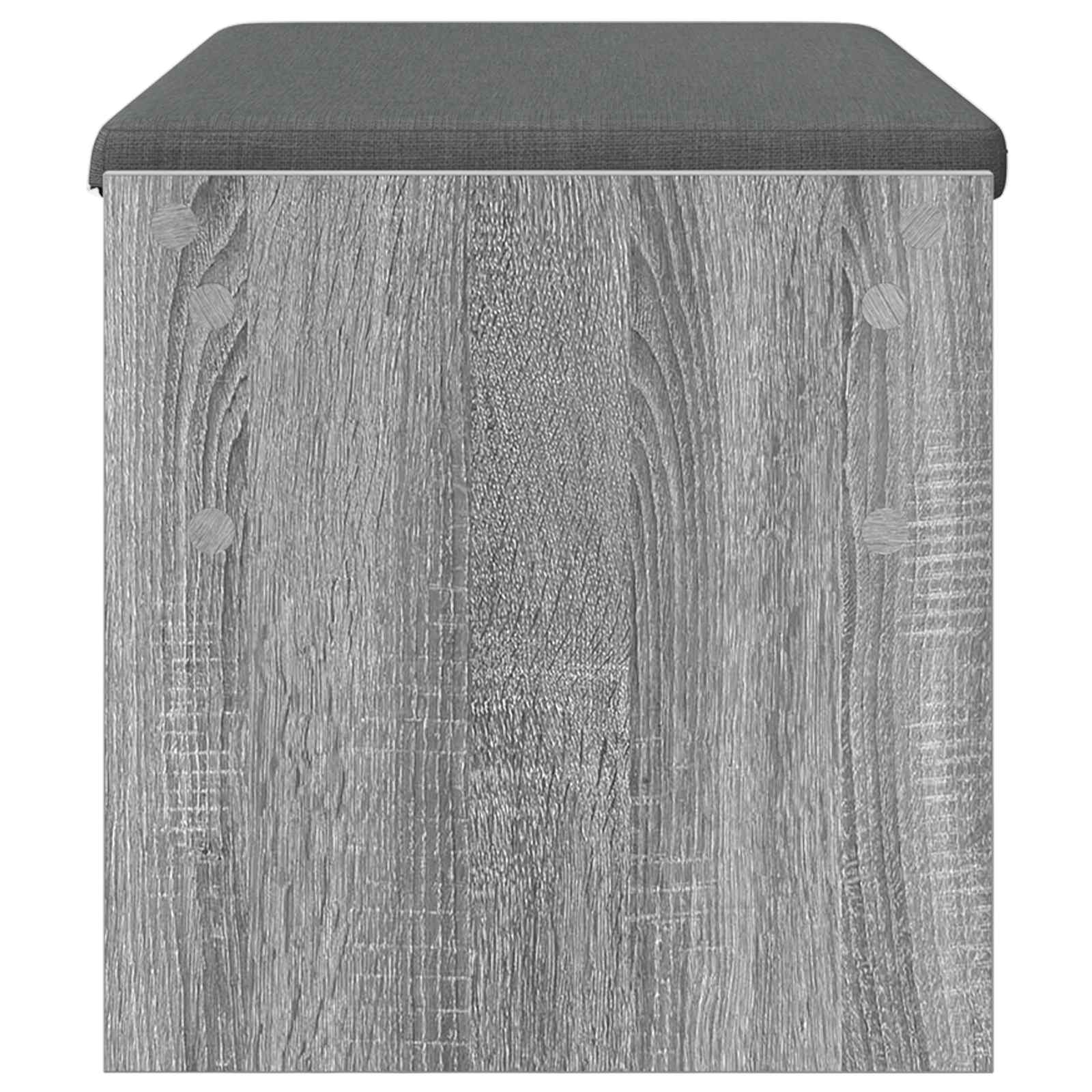 Előtér pad párnával szürke sonoma 80 x 38 x 46 cm