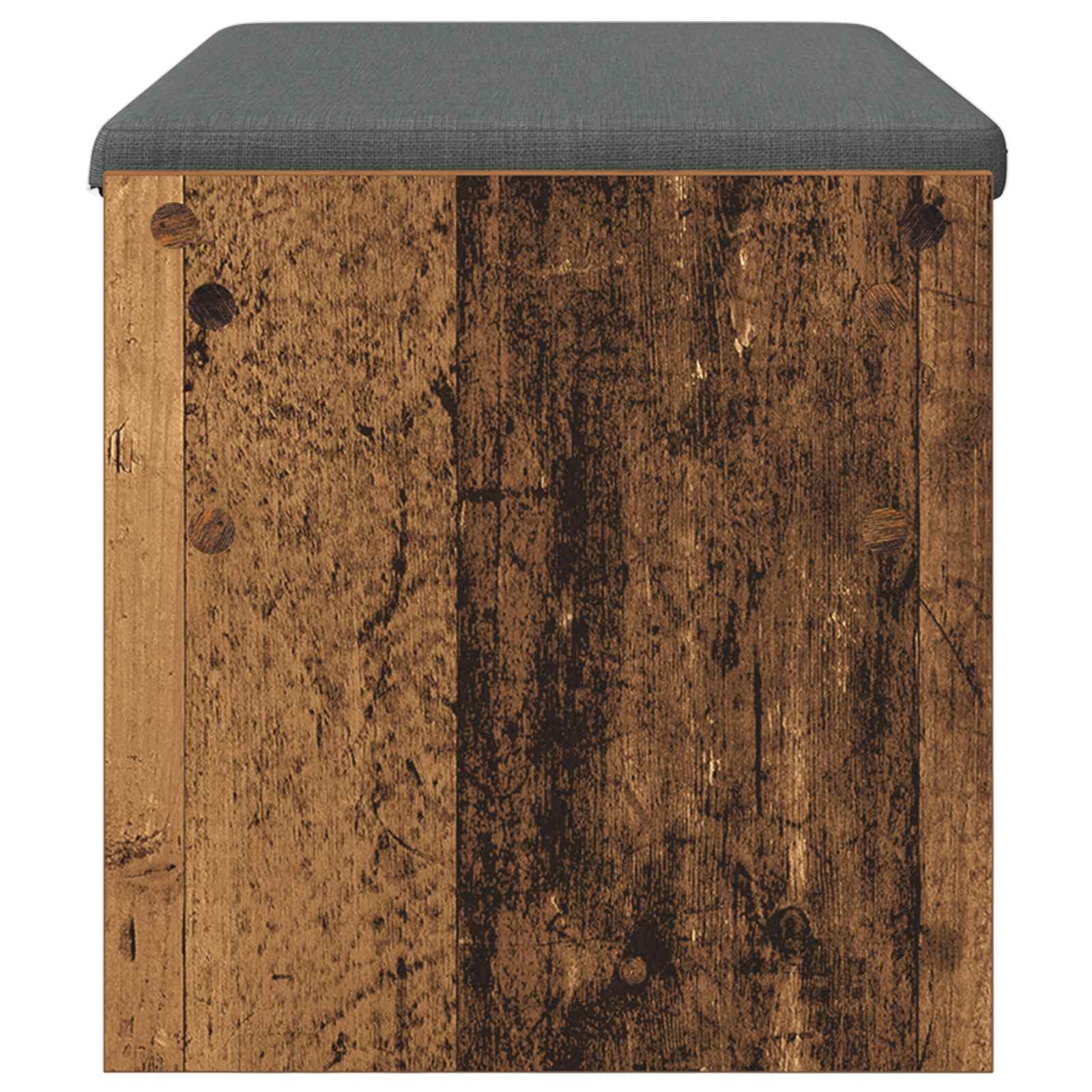 Előtér pad párnával öreg fa 80 x 38 x 46 cm