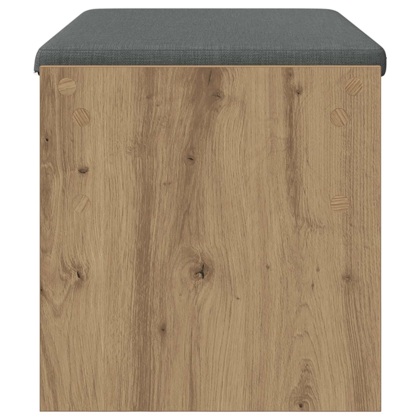 Előtér pad párnával artisan tölgy 80 x 38 x 46 cm