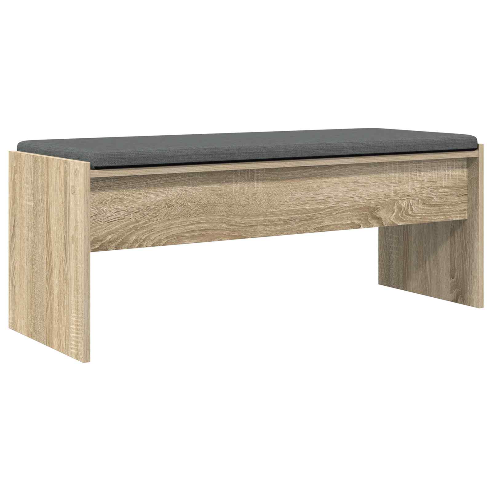 Előtér pad párnával sonoma tölgy 100 x 38 x 46 cm