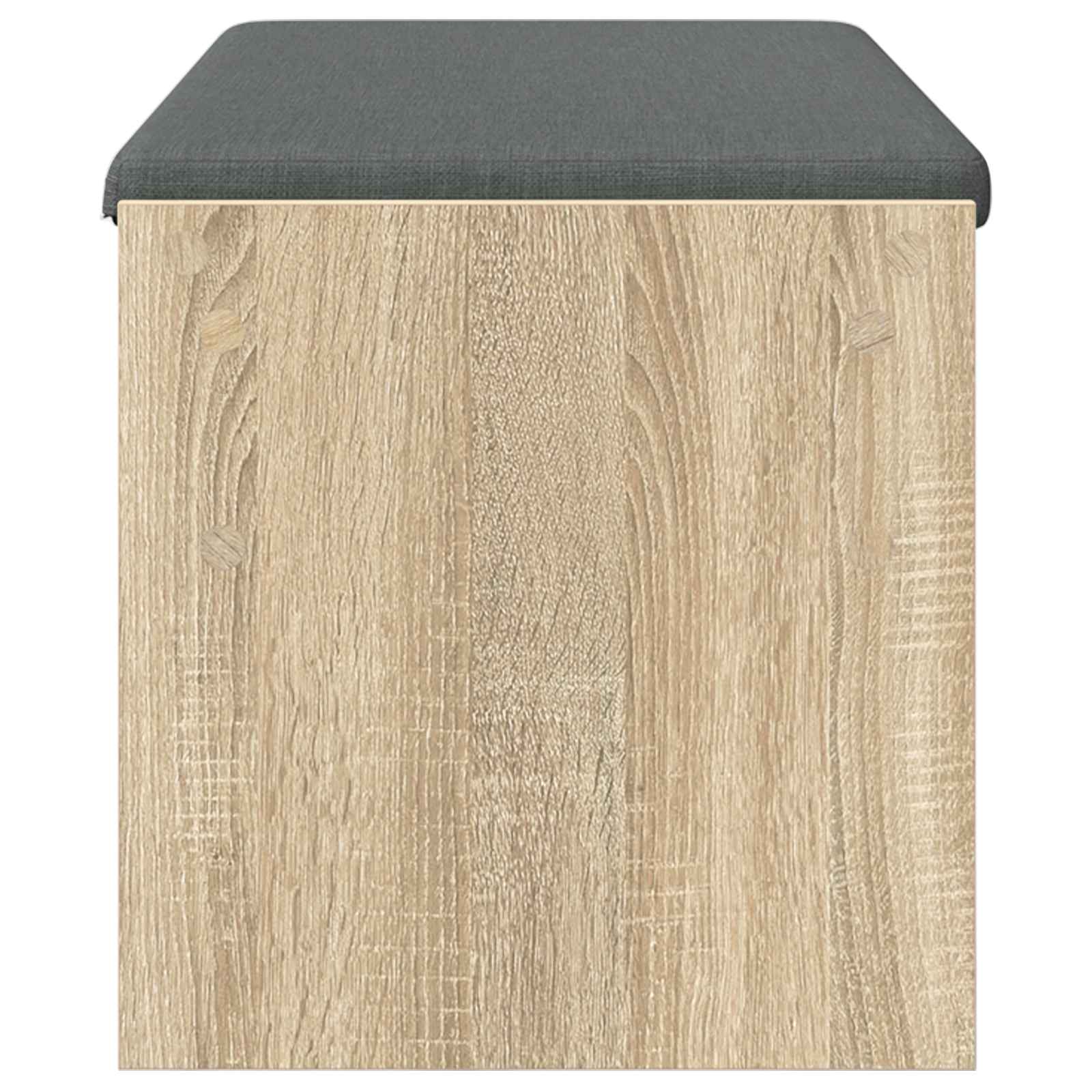 Előtér pad párnával sonoma tölgy 100 x 38 x 46 cm