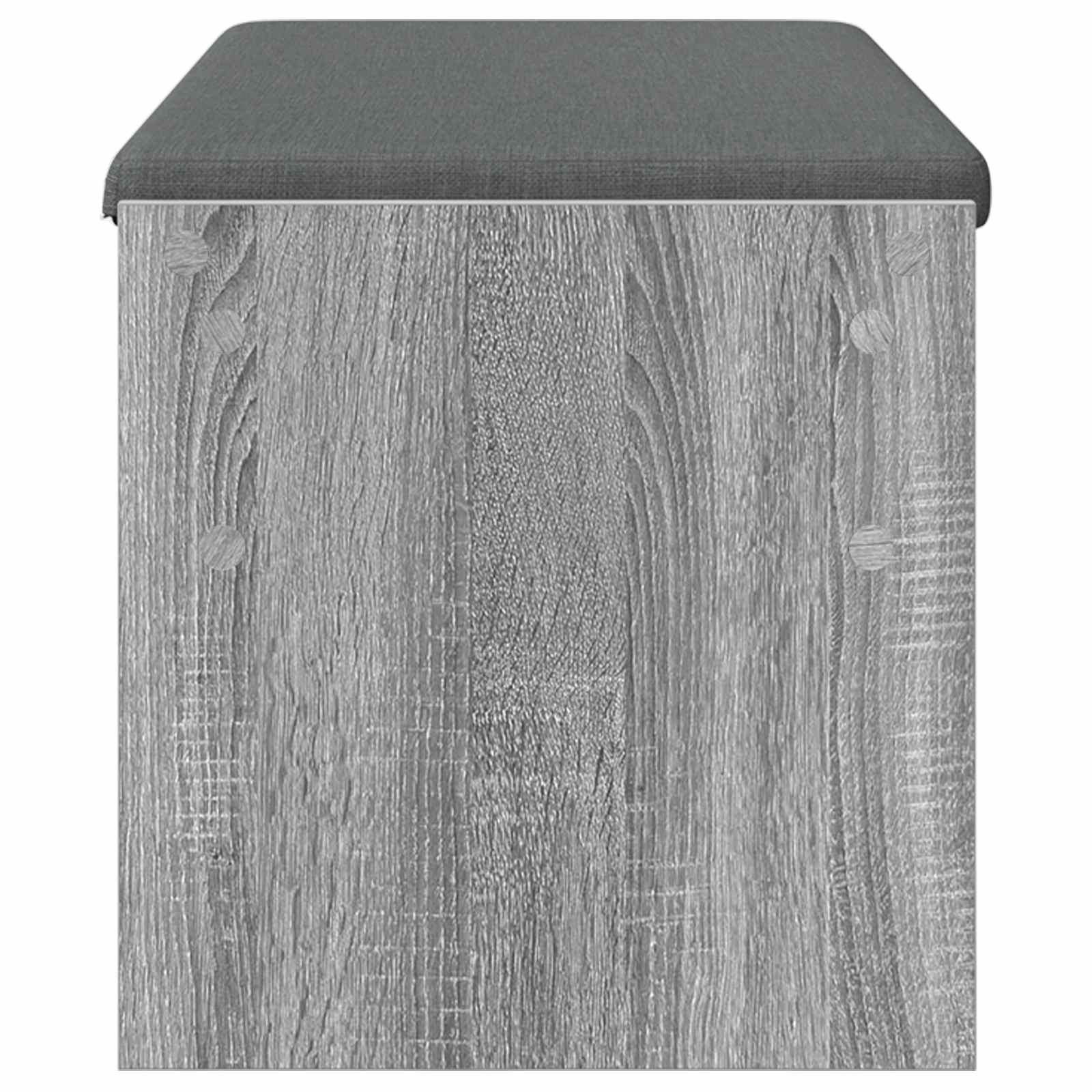 Előtér pad párnával szürke sonoma 103 x 38 x 40 cm