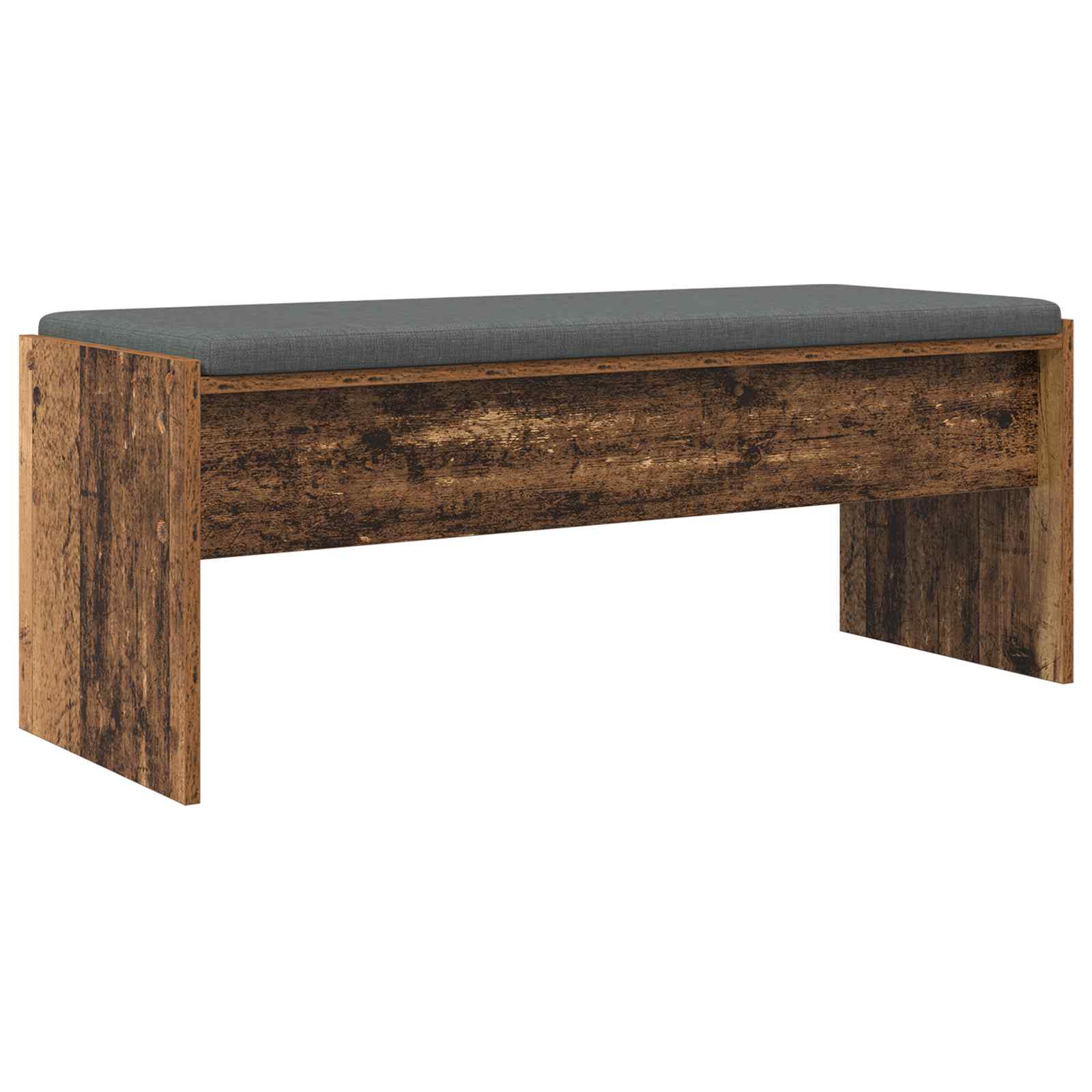 Előtér pad párnával öreg fa 100 x 38 x 46 cm