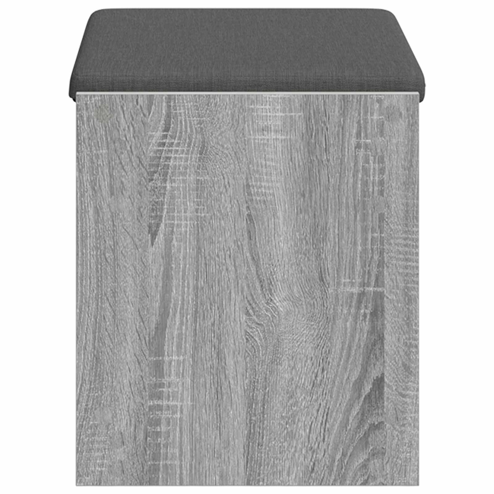 Előtér pad szürke sonoma 63 x 38 x 45 cm műanyag fa és szövet