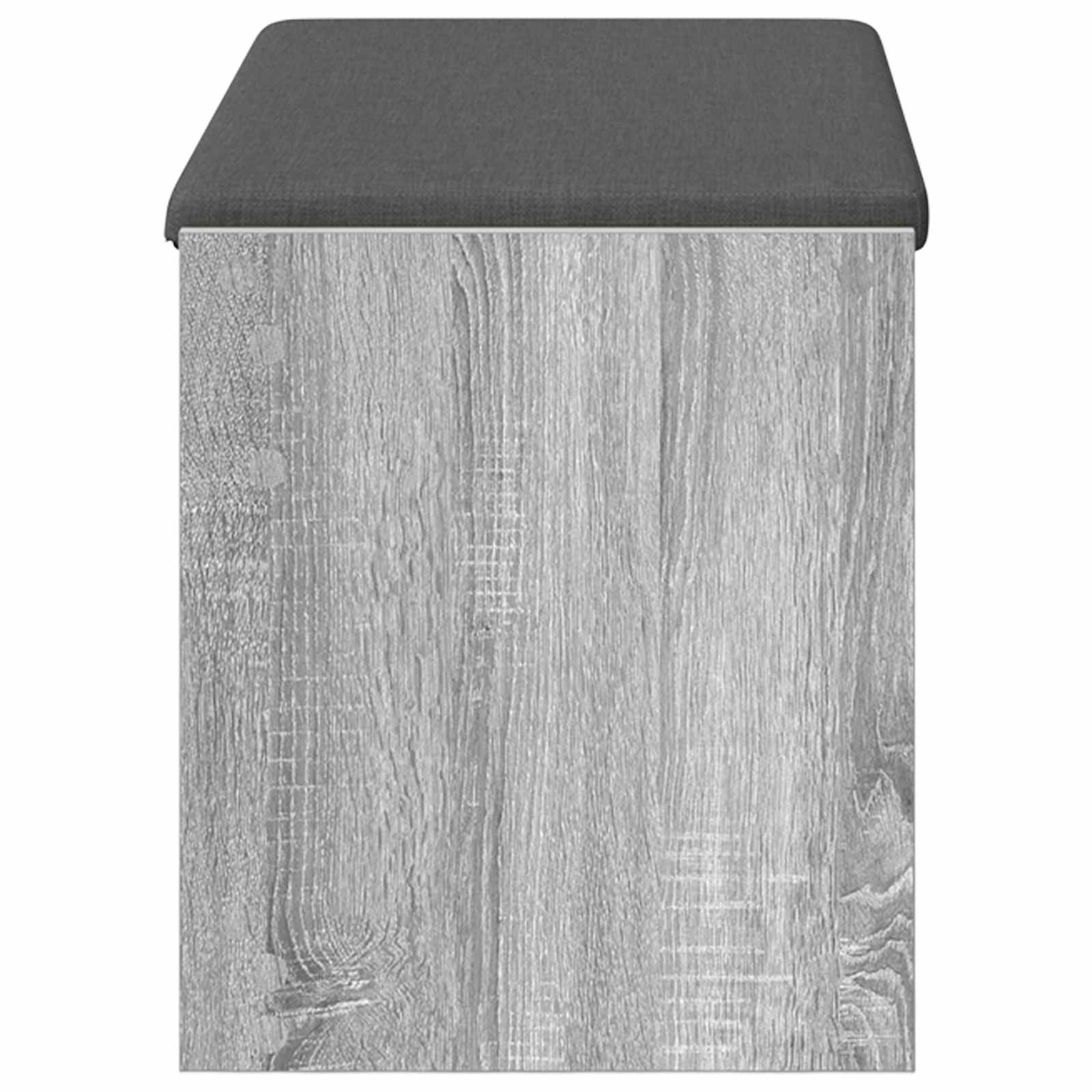 Előtér pad szürke sonoma 83 x 38 x 45 cm műanyag fa és szövet