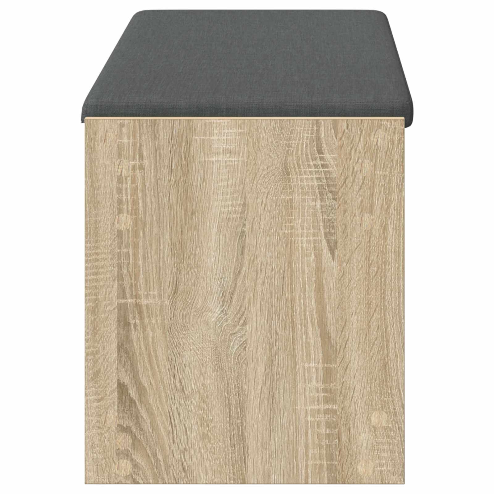 Előtér pad párnával polcokkal sonoma tölgy 100 x 38 x 46 cm