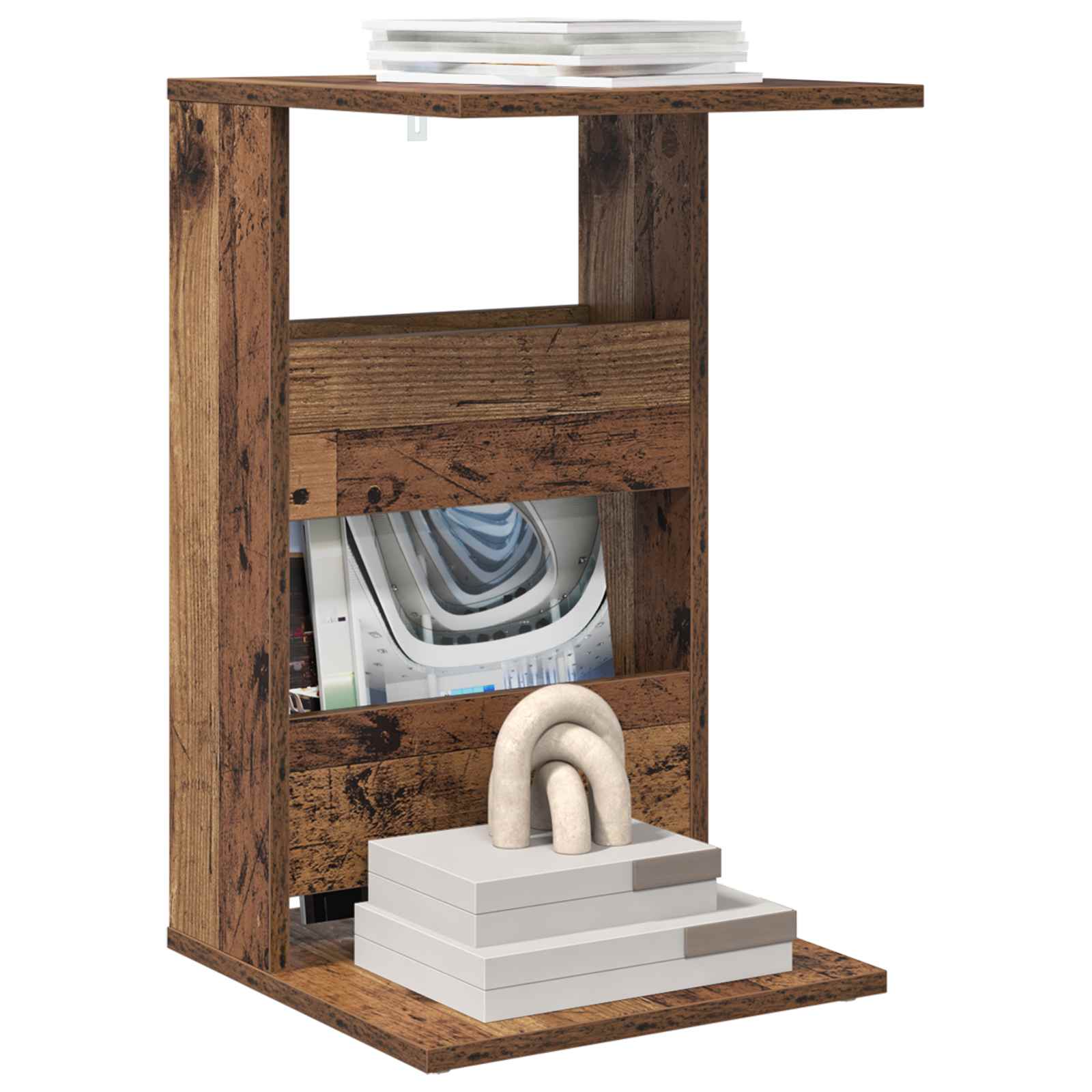 Oldal asztal öreg fa 40 x 35 x 60,5 cm faanyag