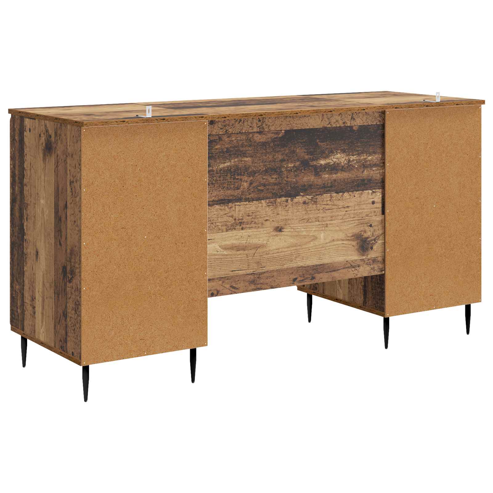 Asztal polcokkal ajtóval antik fa 142,5 x 50 x 75 cm szerelt fa