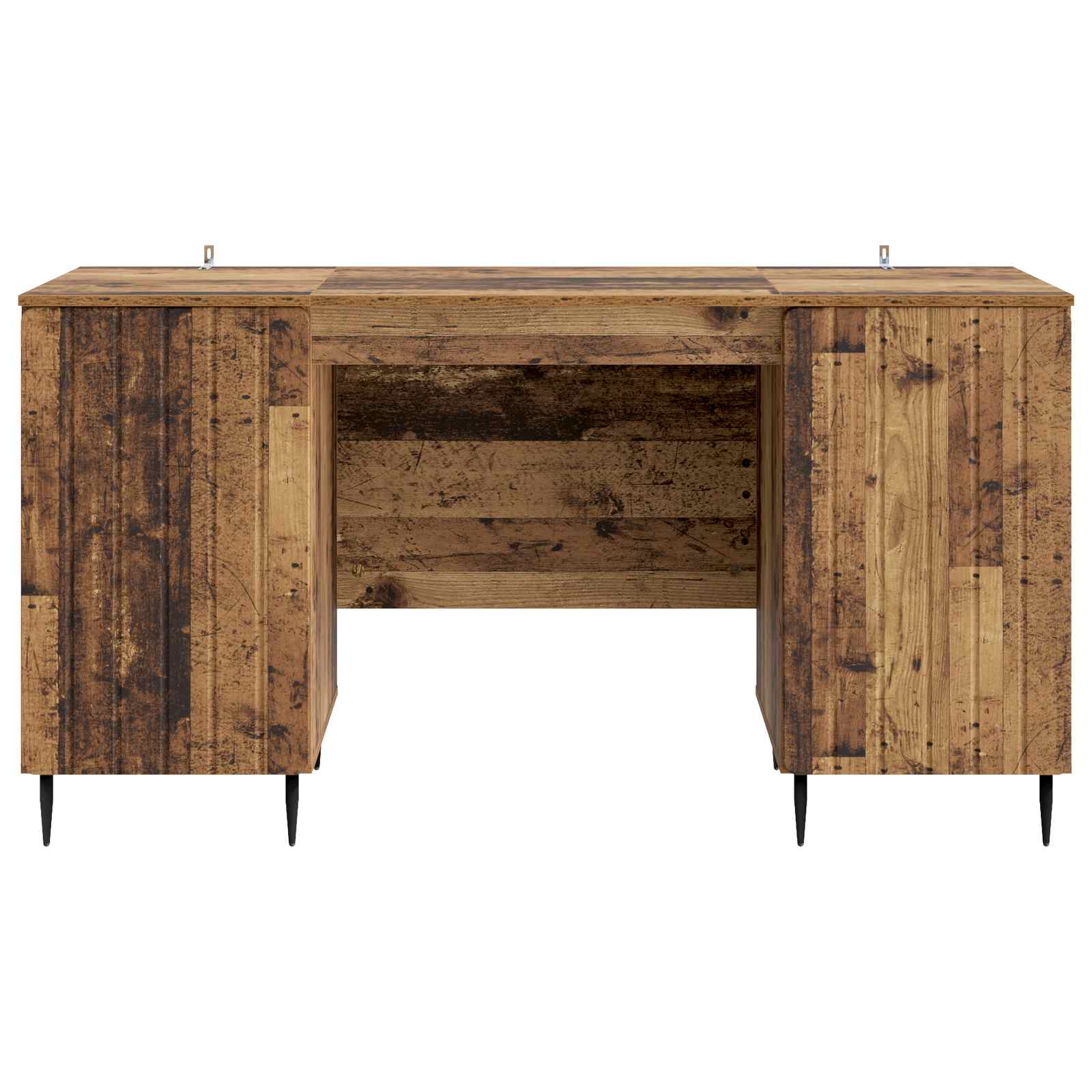 Asztal polcokkal ajtóval antik fa 142,5 x 50 x 75 cm szerelt fa