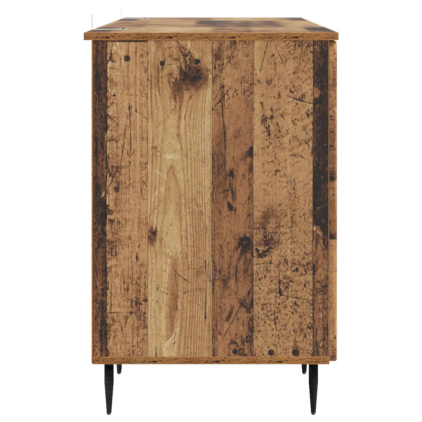 Asztal polcokkal ajtóval antik fa 142,5 x 50 x 75 cm szerelt fa