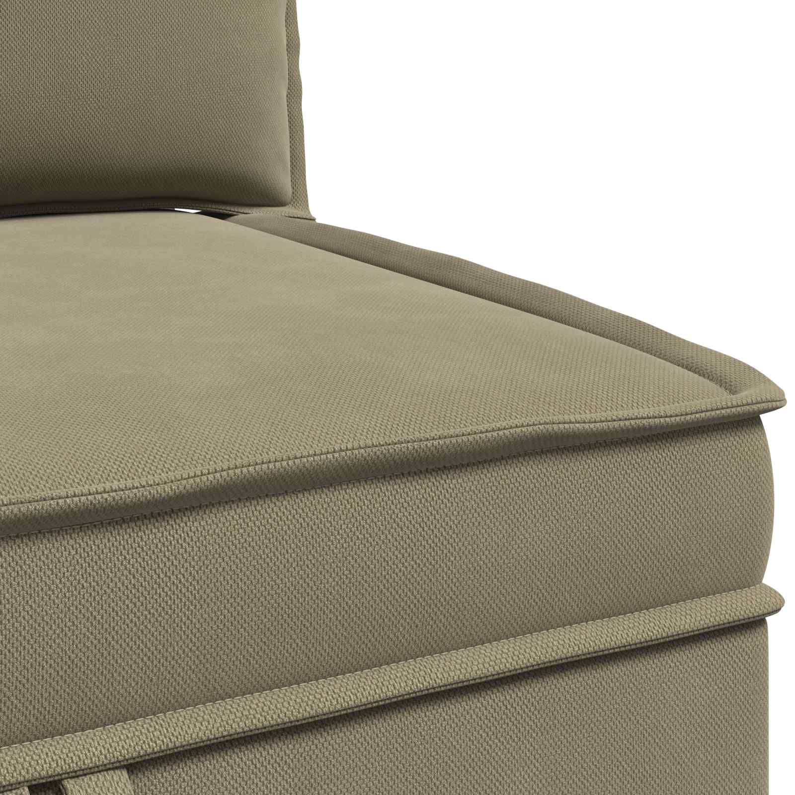 Sarok sofa tárolóval khaki bársony