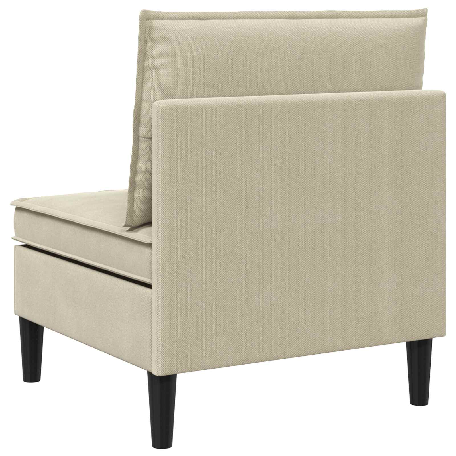 Középső sofa tárolóval homokszín bársony