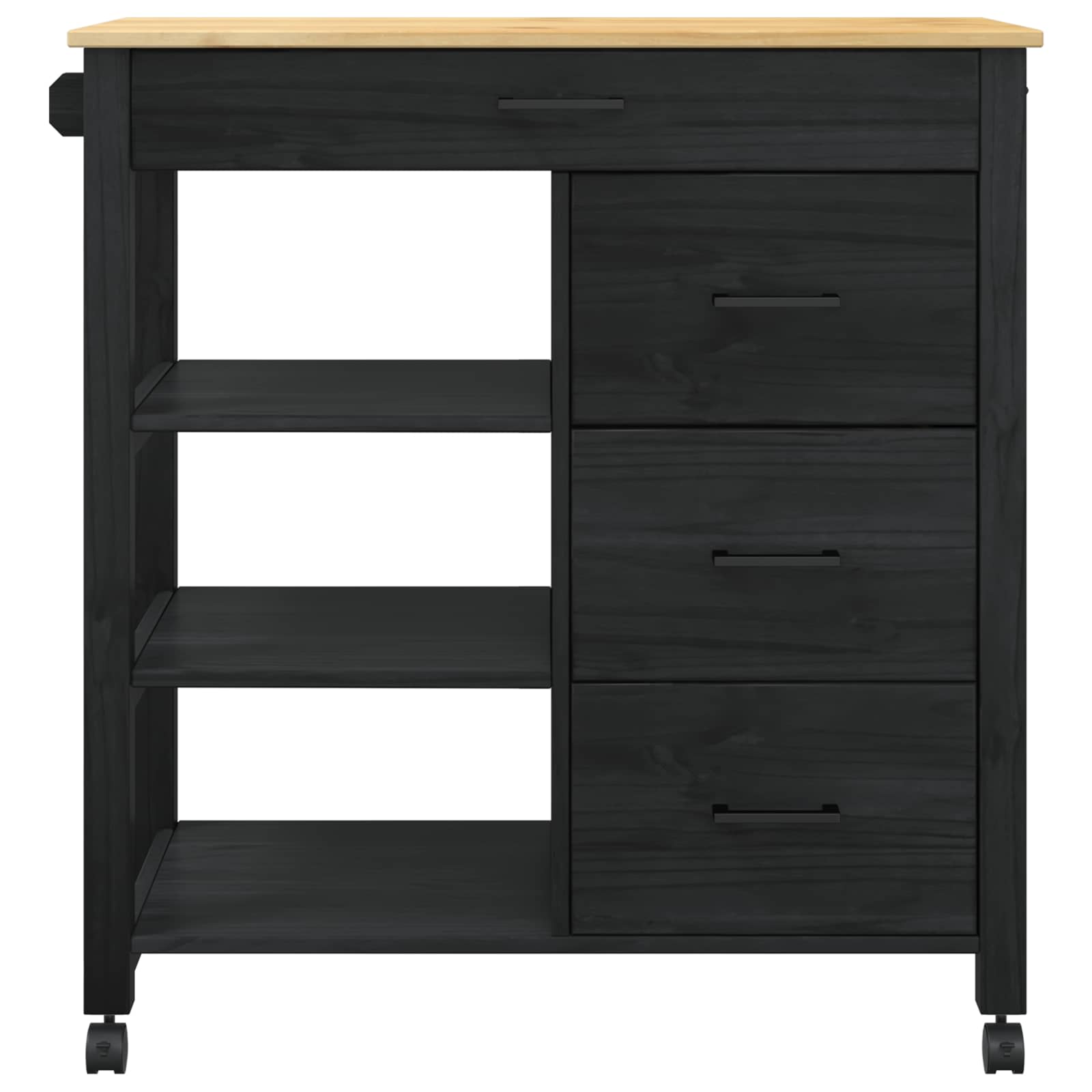 Konyhai kocsi fekete