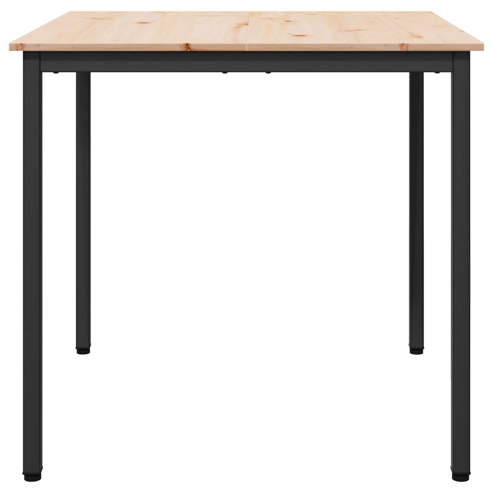 Étkezőasztal természetes 80 x 80 x 75 cm tömör fenyőfa