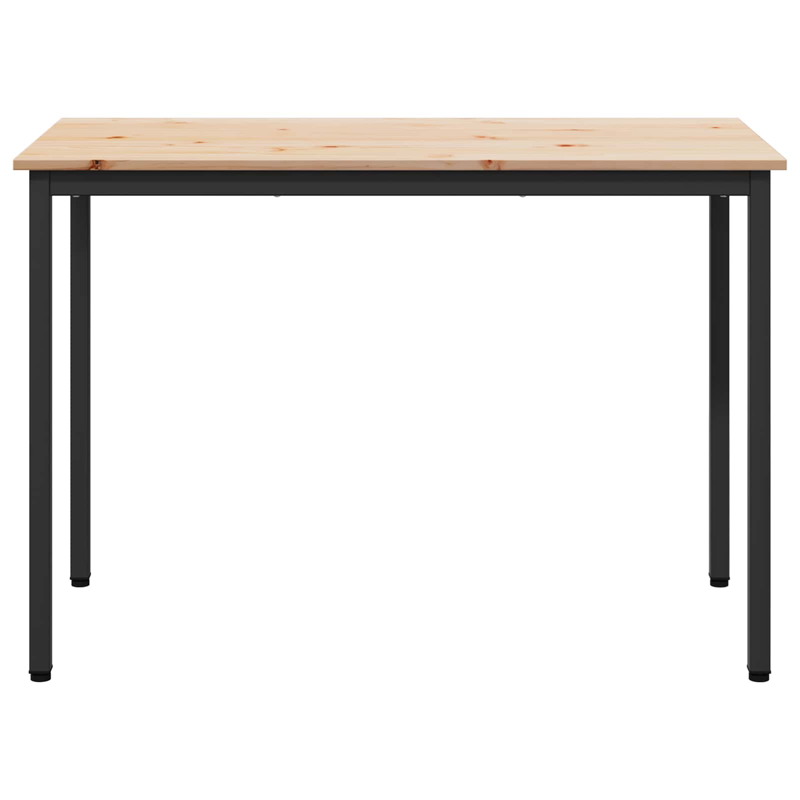 Étkezőasztal természetes 110 x 55 x 75 cm tömör fenyőfa