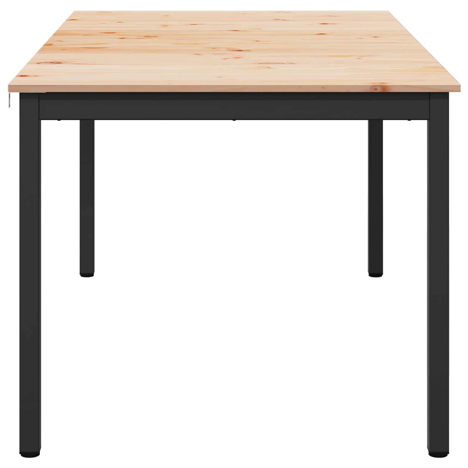 Étkezőasztal természetes 140 x 80 x 75 cm tömör fenyőfa