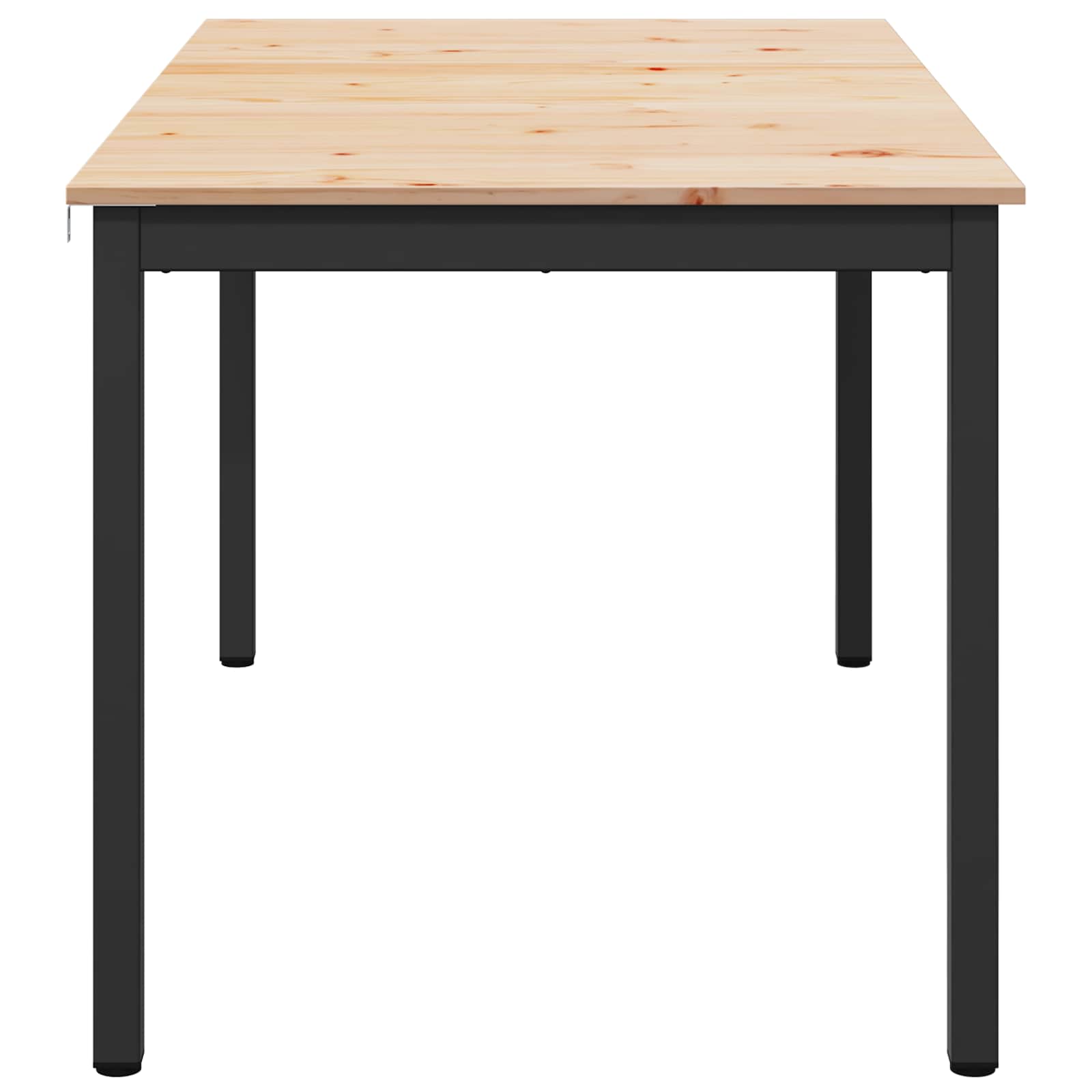 Étkezőasztal természetes 180 x 90 x 75 cm tömör fenyőfa