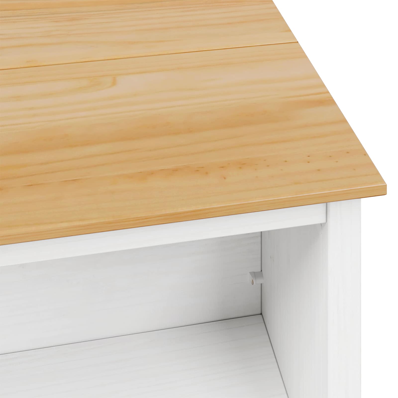 Konyhai szigetek hill fehér 112 x 66 x 90 cm tömör fenyő