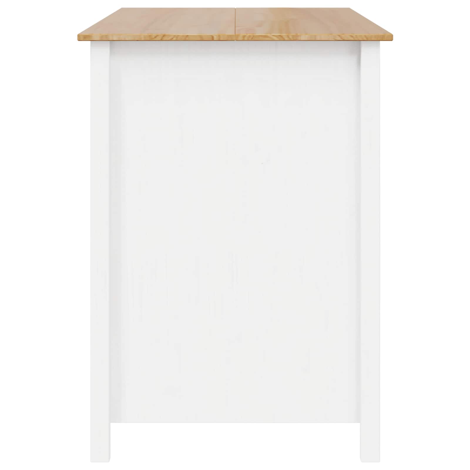 Konyhai szigetek hill fehér 112 x 66 x 90 cm tömör fenyő