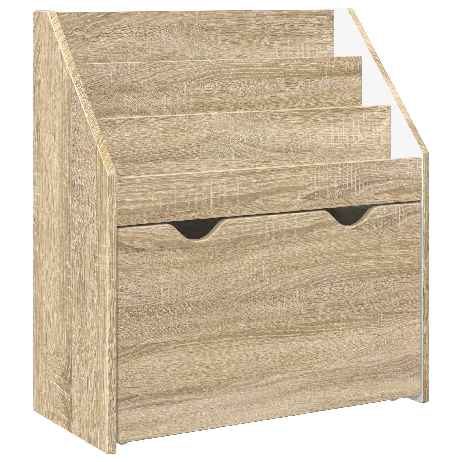 Gyerek könyvespolc sonoma tölgy 60 x 29,5 x 69 cm faanyag