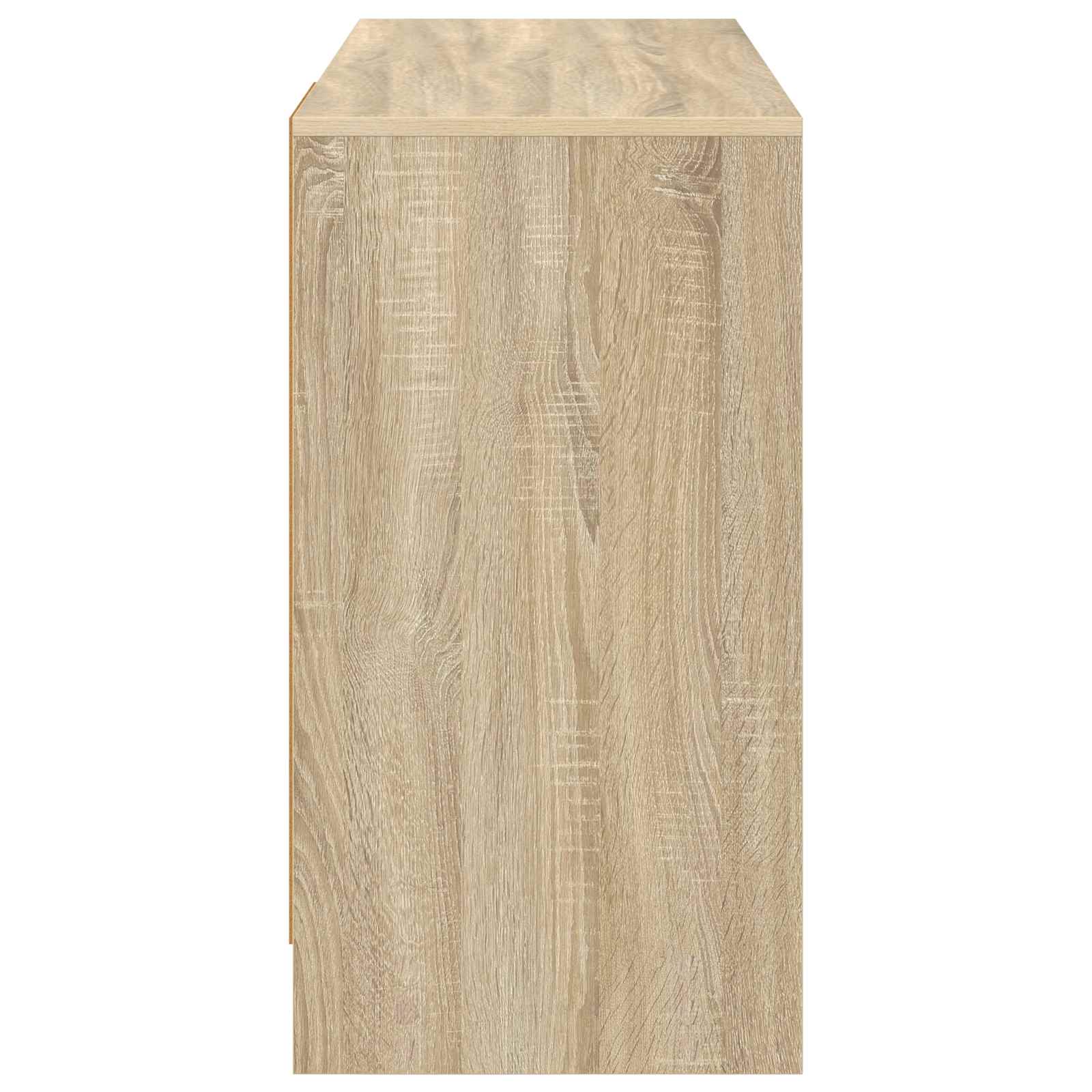 Asztal fiókkal polcokkal sonoma tölgy 100 x 40 x 75 cm faanyag