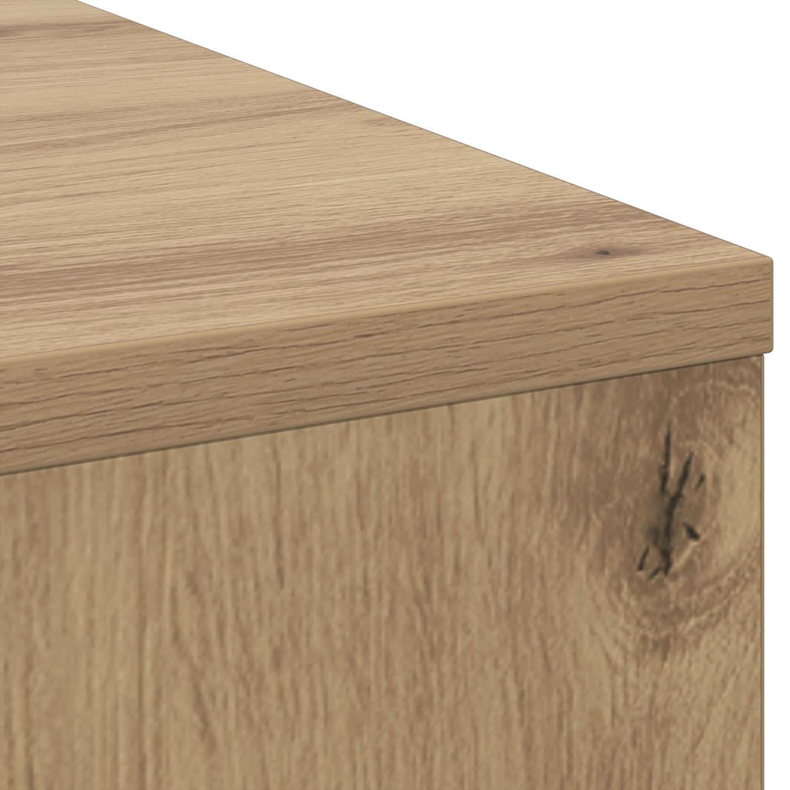Asztal fiókkal polcokkal artisan tölgy 100 x 40 x 75 cm faanyag