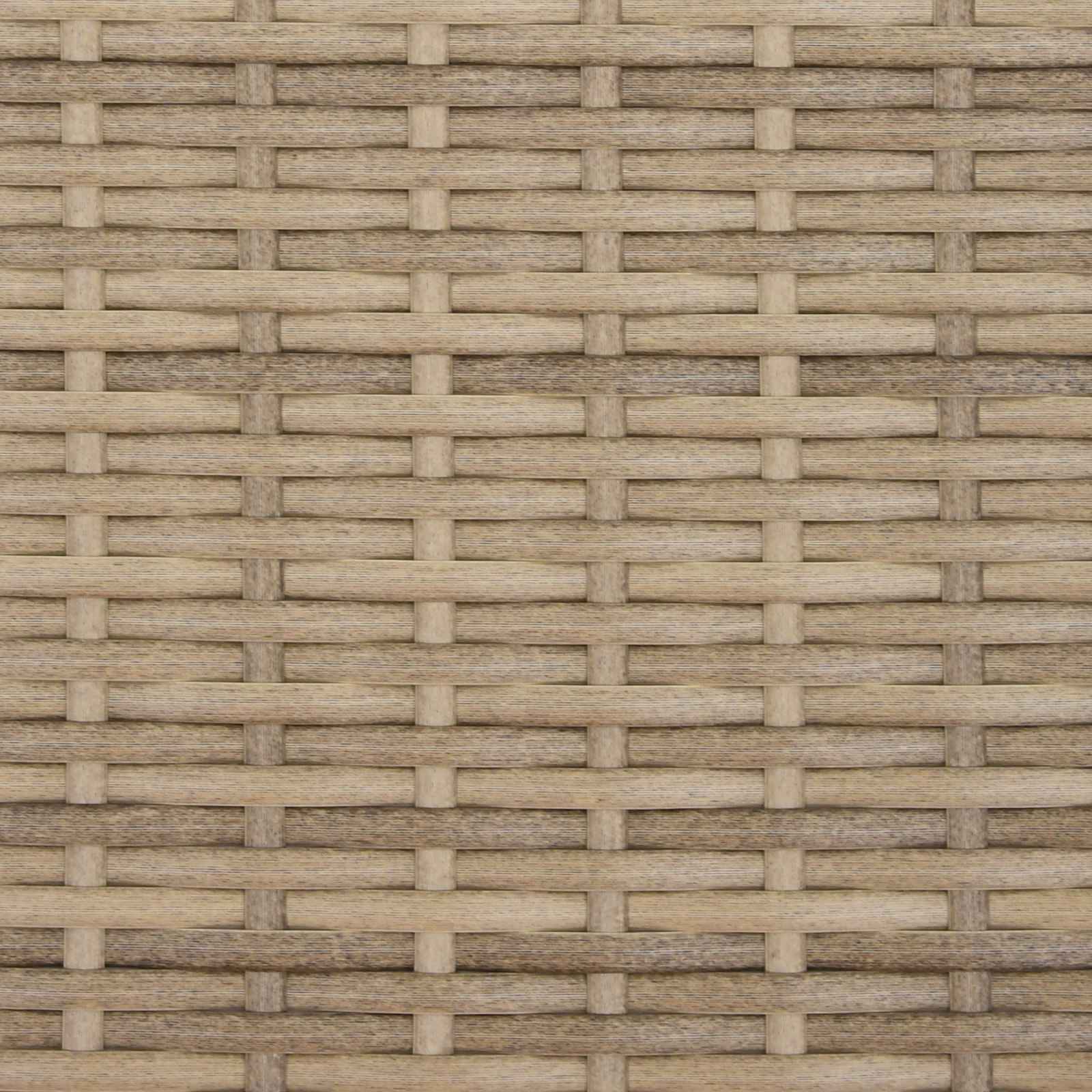 Kerti pad beige és krémszínű 107 x 61 x 80 cm polirattan