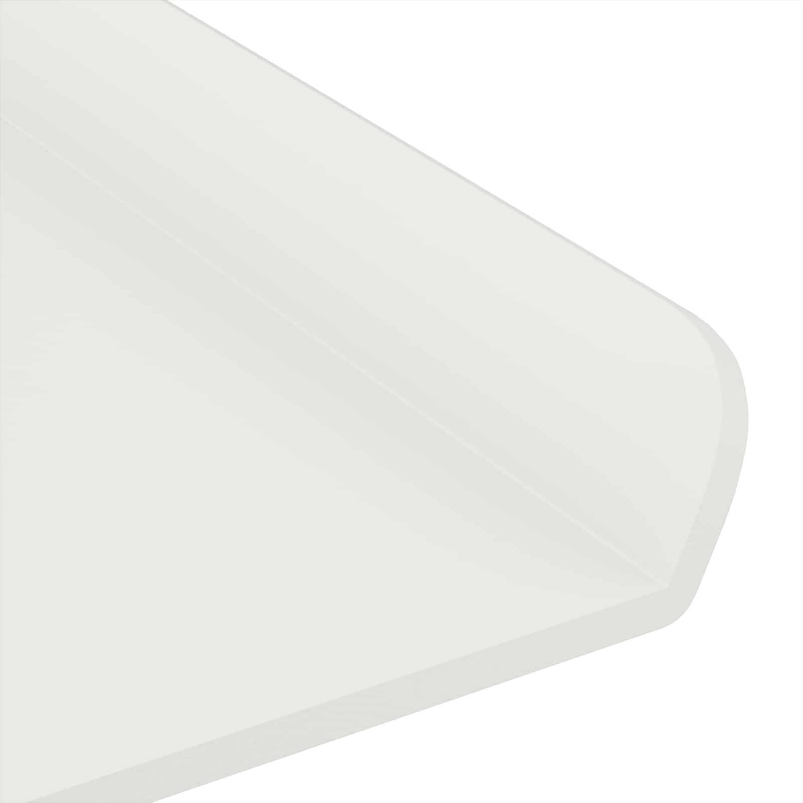Lebegő polc 2 db fehér 100 x 9 x 2,5 cm acél