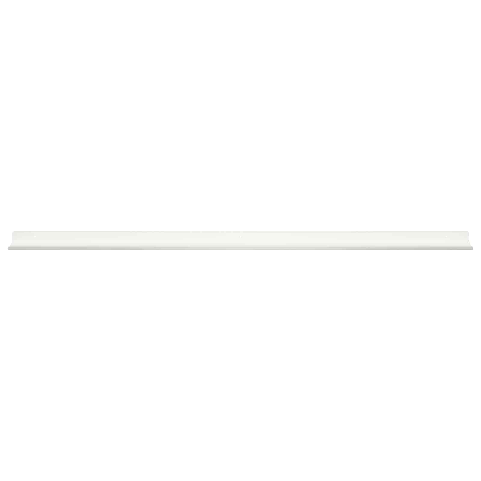 Lebegő polc 2 db fehér 100 x 9 x 2,5 cm acél