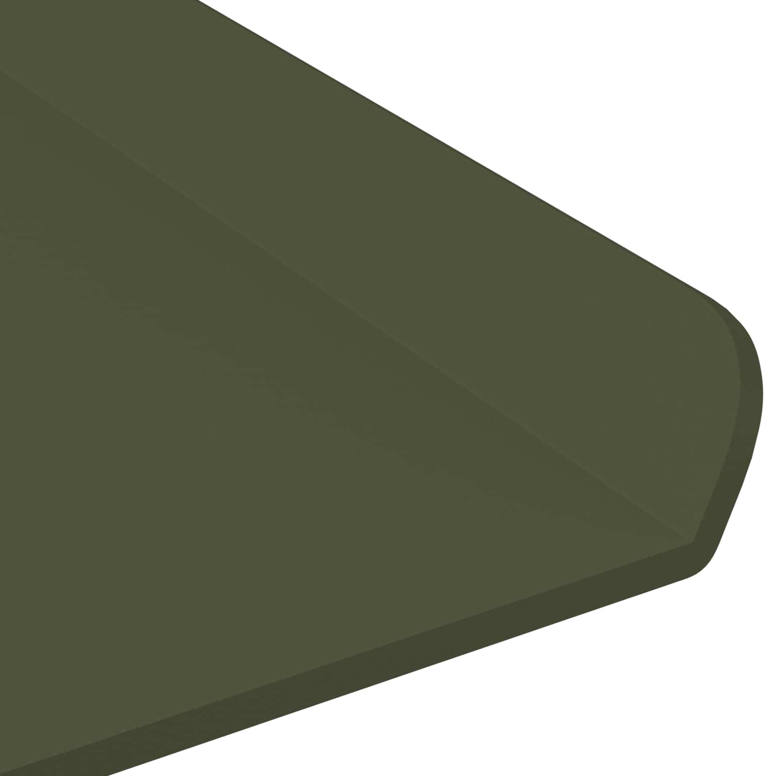 Lebegő polc 2 db olajzöld 60 x 18 x 2,5 cm acél