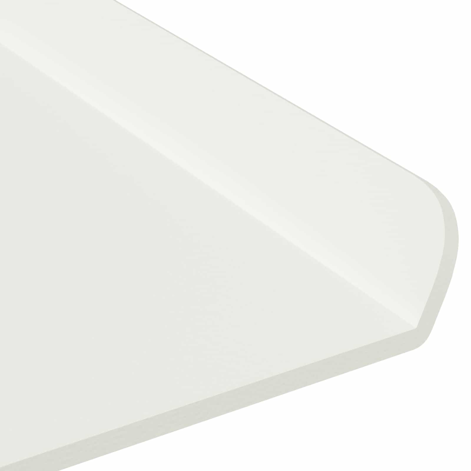 Lebegő polc 2 db fehér 60 x 18 x 2,5 cm acél