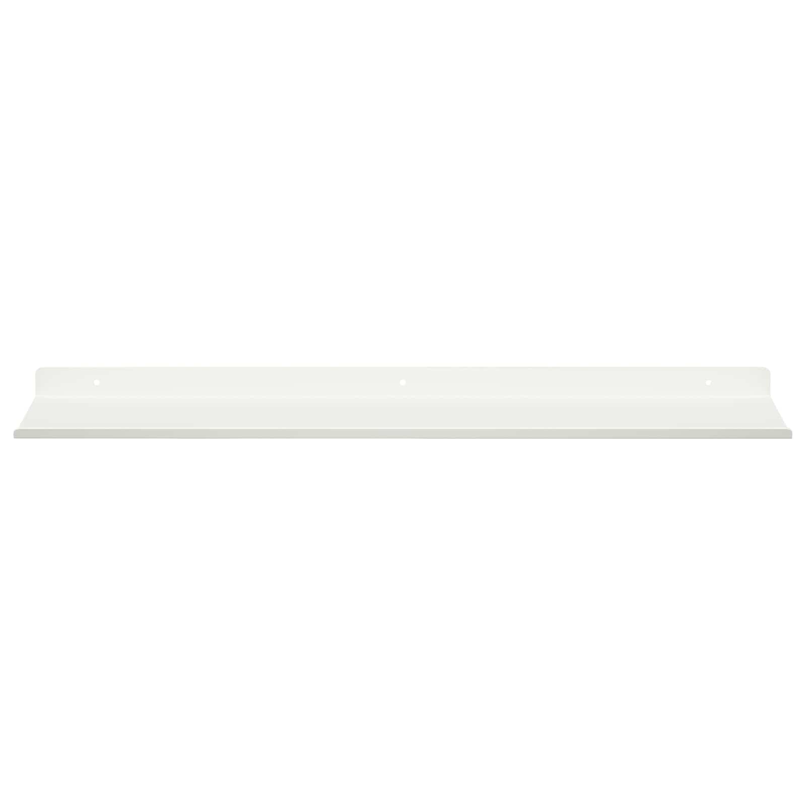 Lebegő polc 2 db fehér 60 x 18 x 2,5 cm acél
