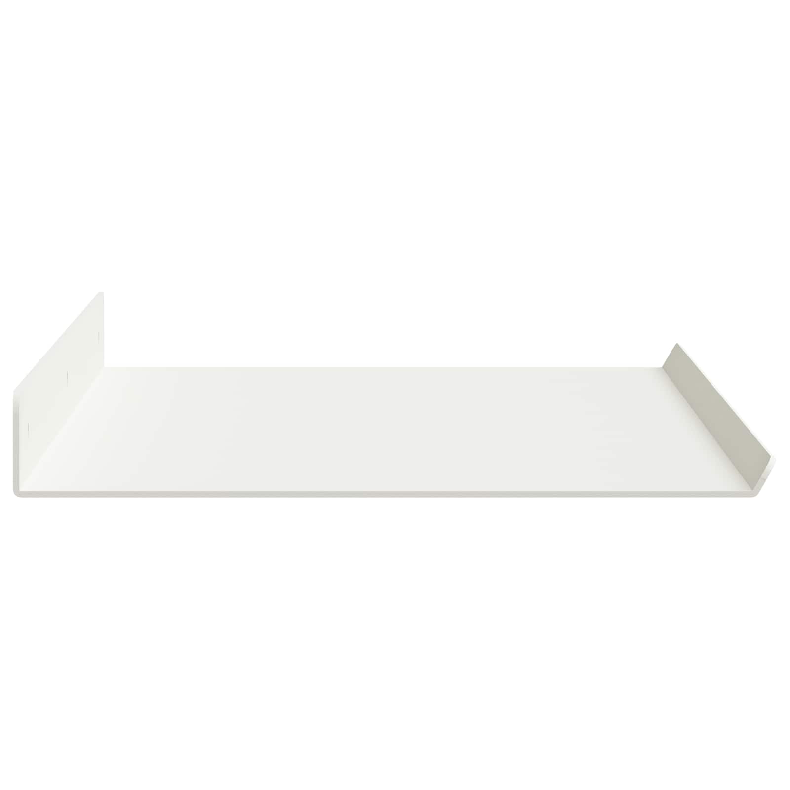 Lebegő polc 2 db fehér 60 x 18 x 2,5 cm acél