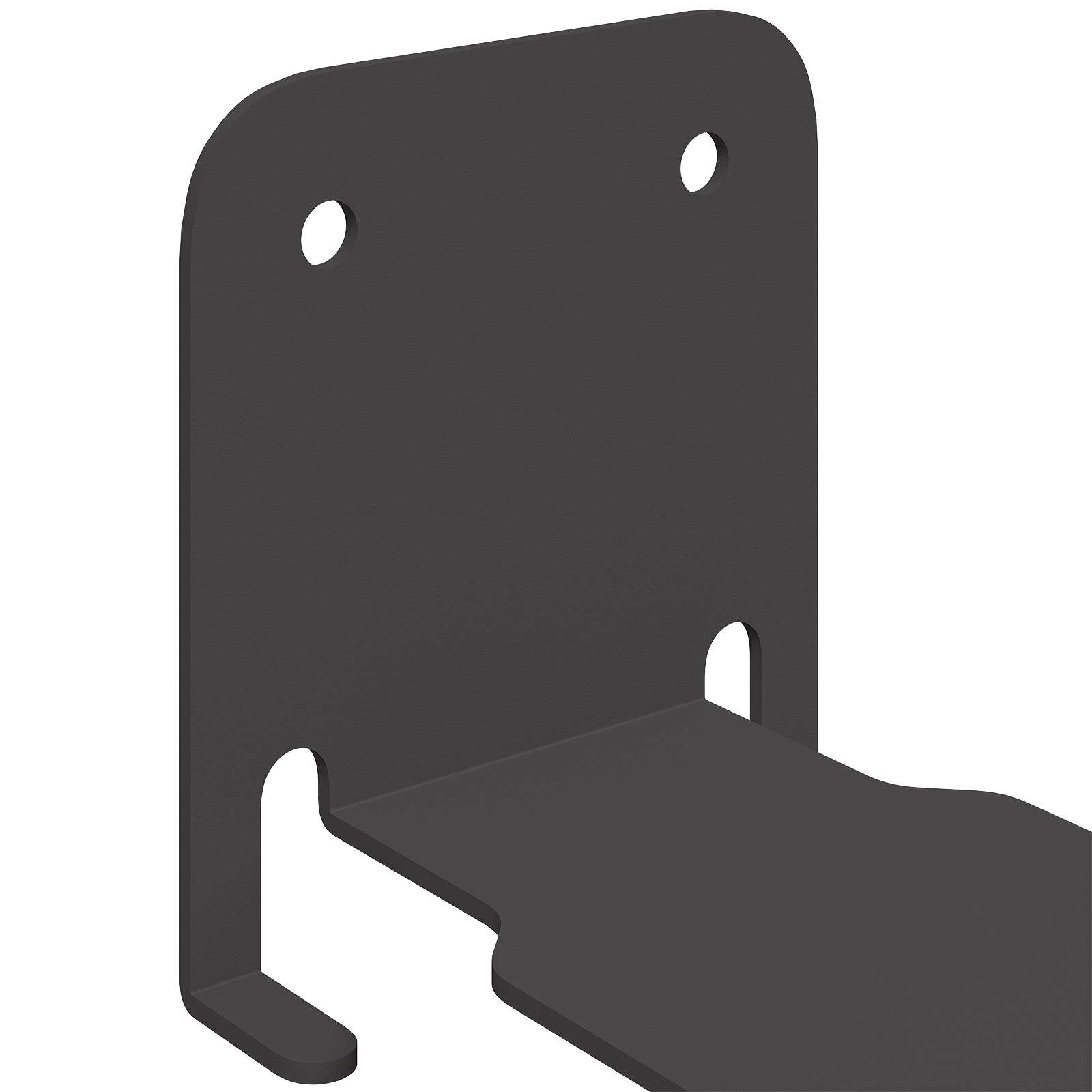 Láthatatlan lebegő polc 4 pcs fekete 6 x 11 x 6.5 cm fém