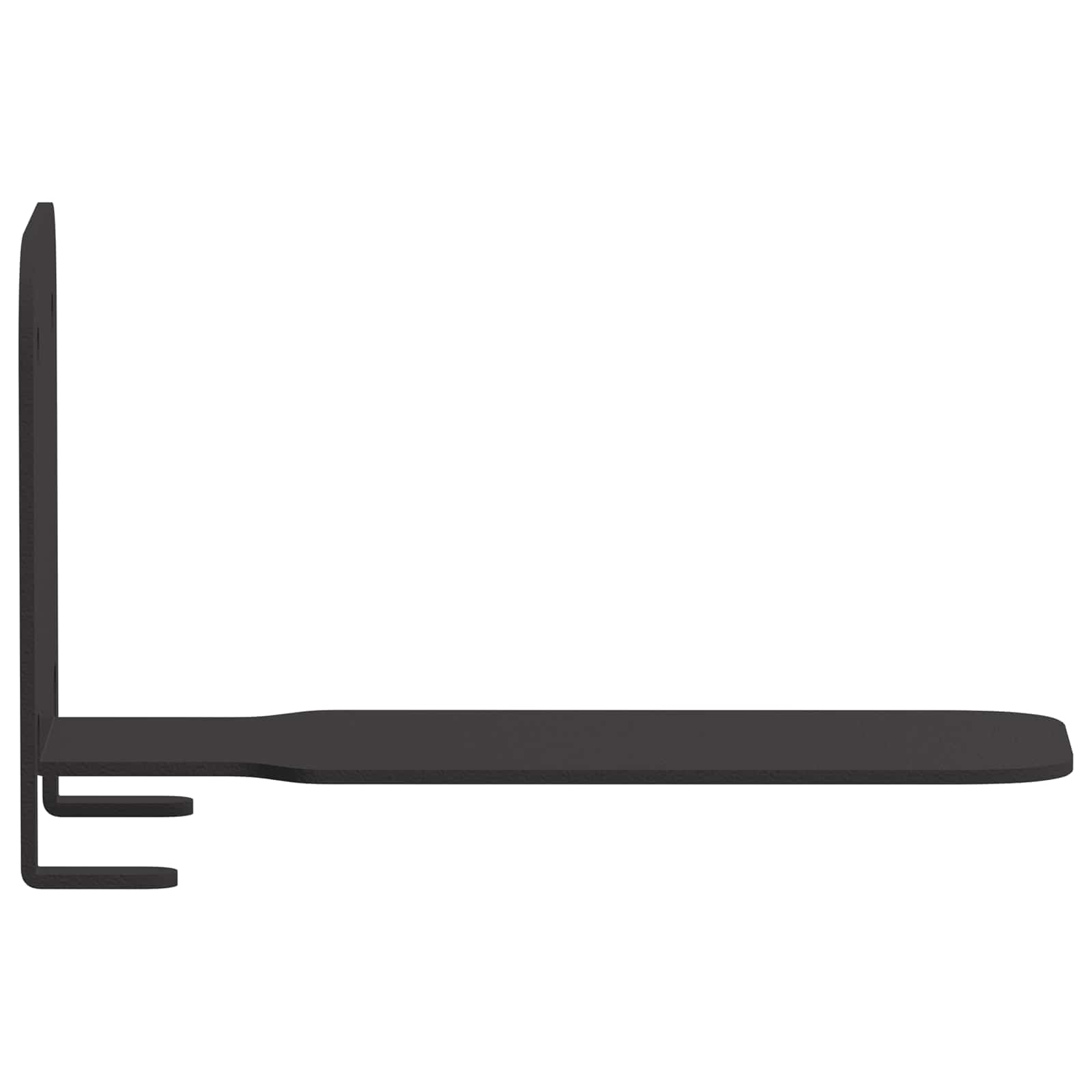 Láthatatlan lebegő polc 4 pcs fekete 6 x 11 x 6.5 cm fém