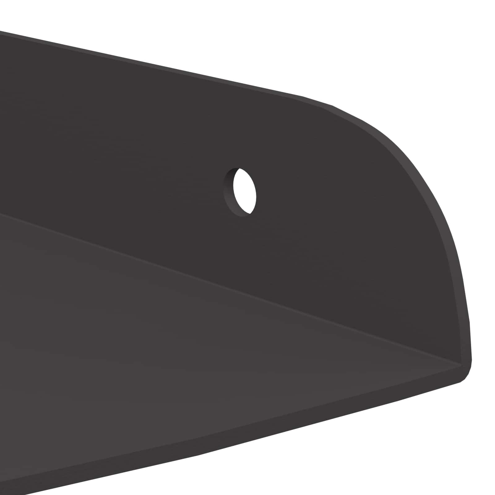 Falpolc polcokkal tárolóval 2 pcs fekete 18 x 18 x 2.3 cm