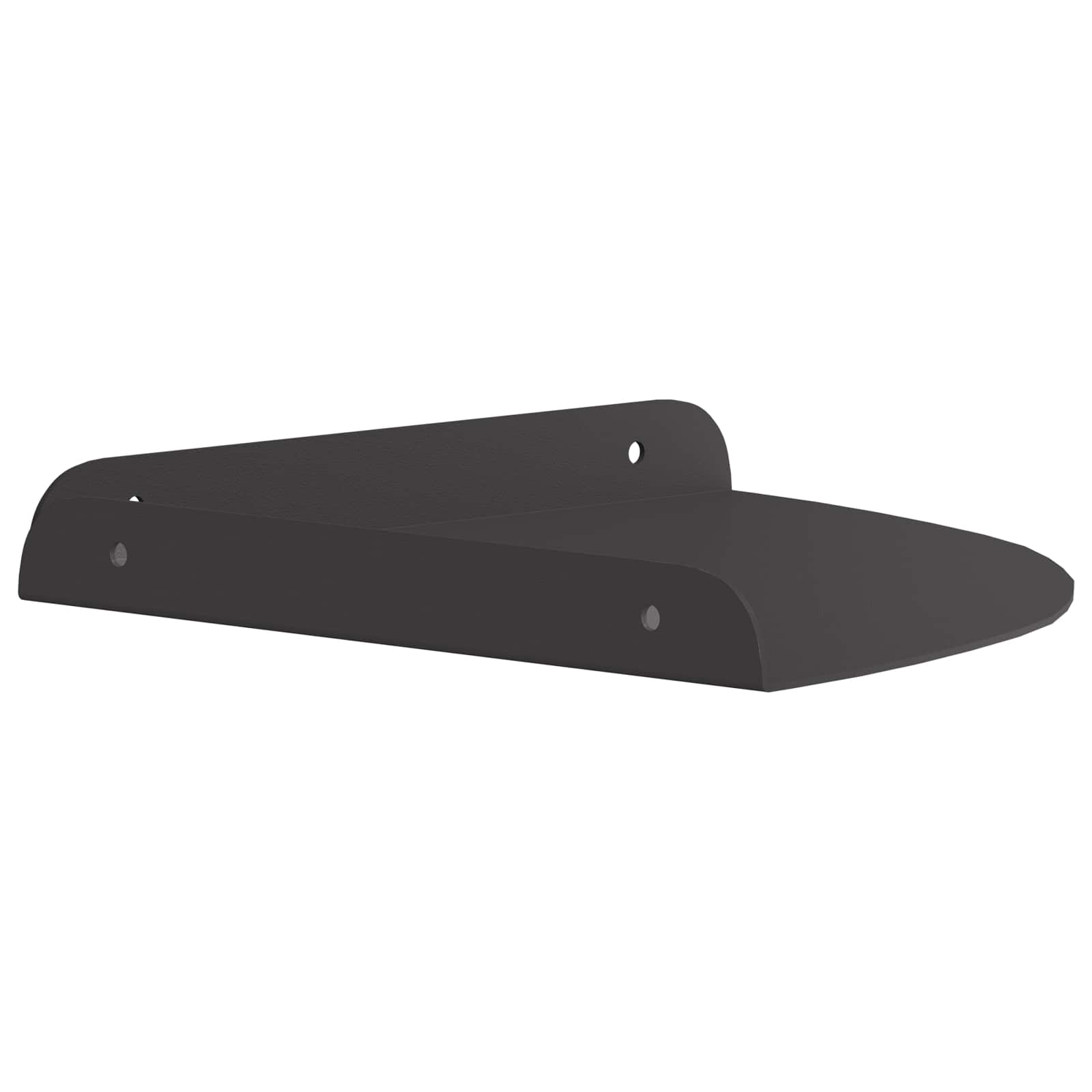 Falpolc polcokkal tárolóval 2 pcs fekete 18 x 18 x 2.3 cm